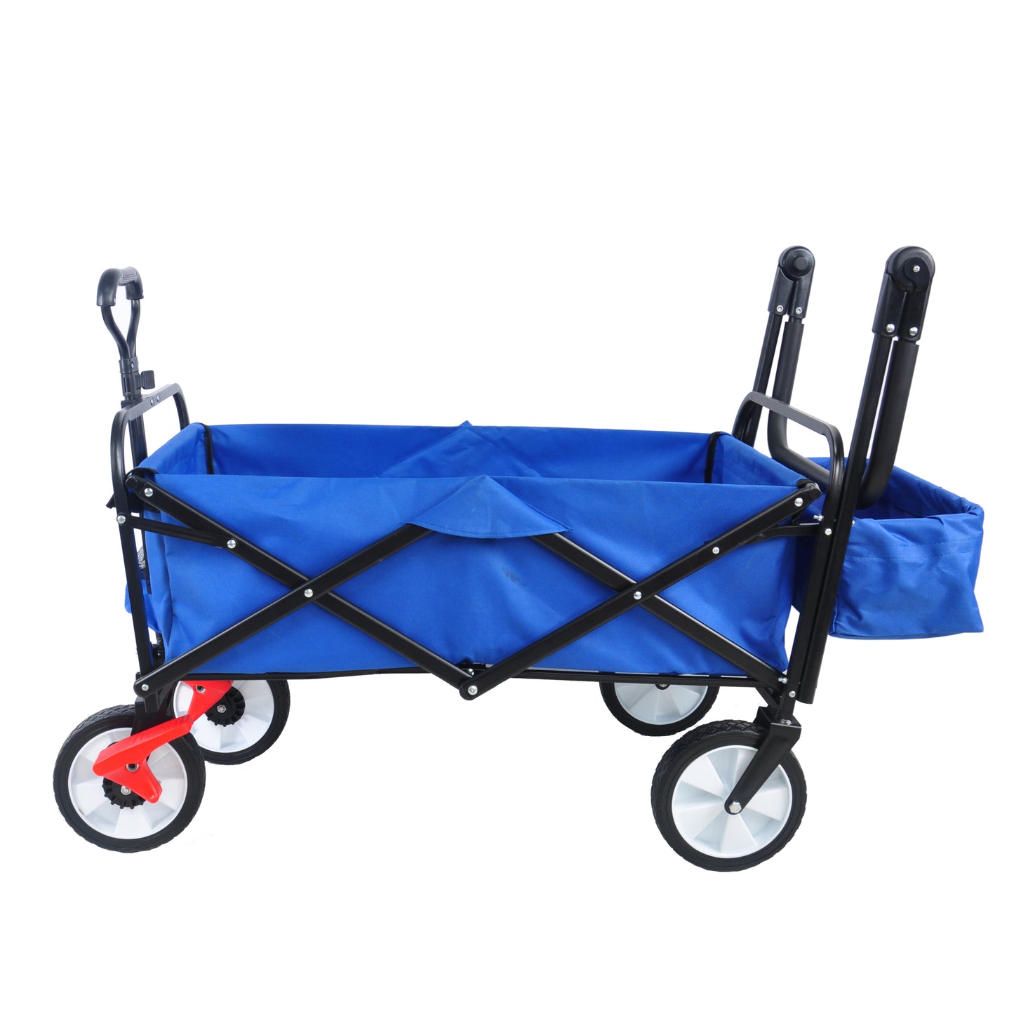 Versatile Outdoor Folding Wagon with Drink Holder