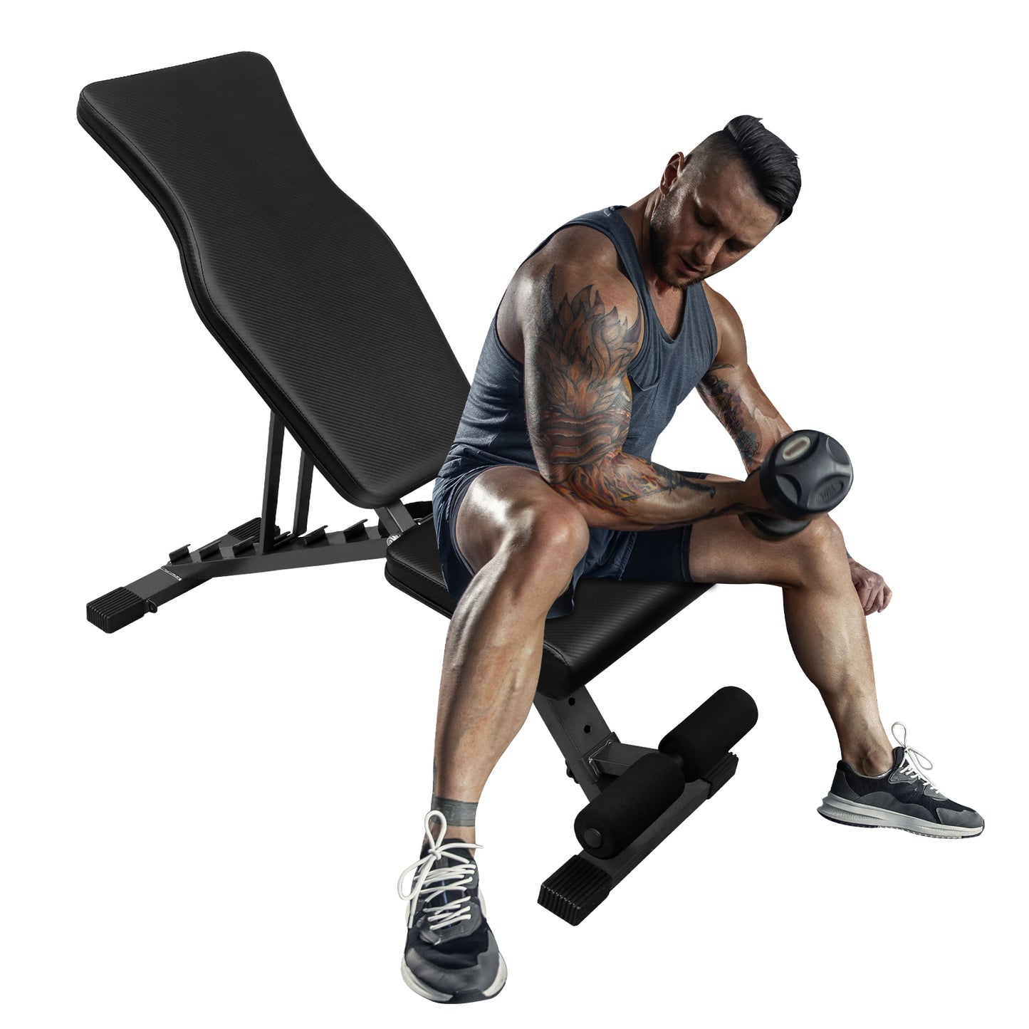 Versatile Foldable Weight Bench for Total Body Fitness
