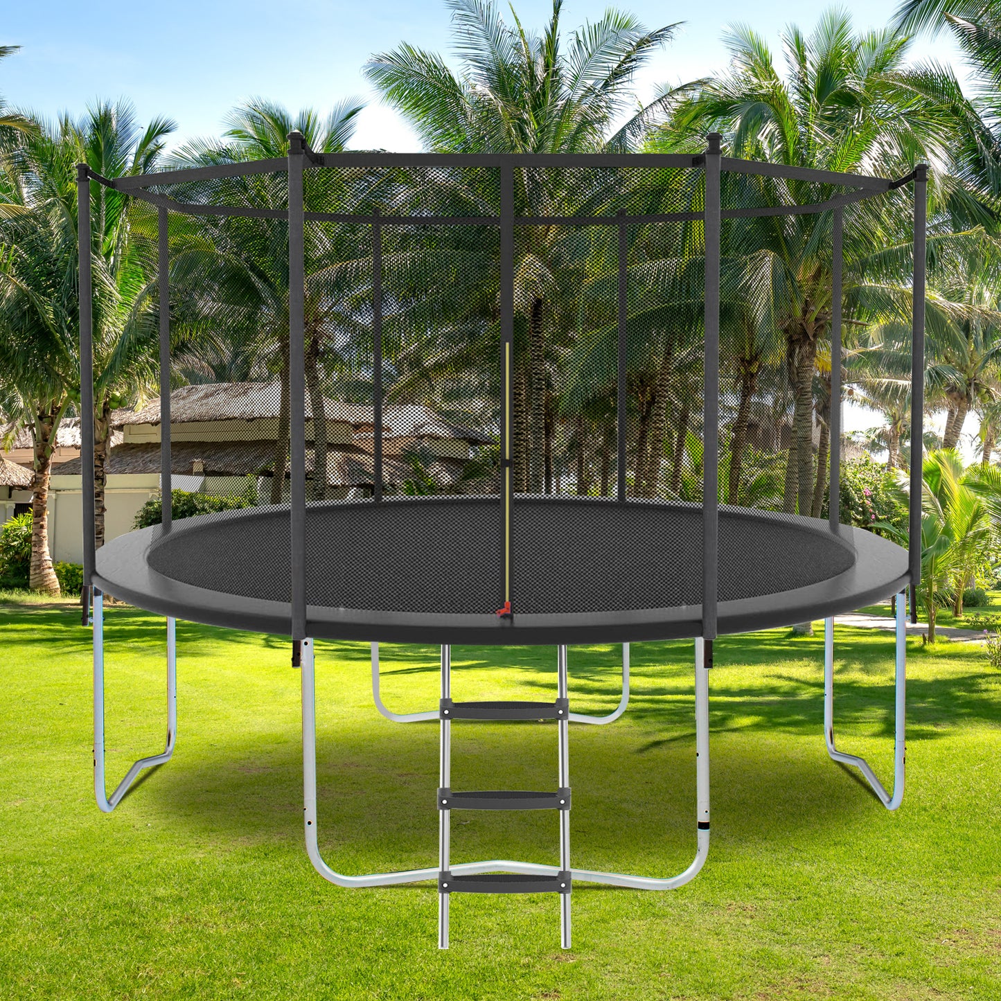 Jump and Play Trampoline with Safety Net - Fun for All Ages!
