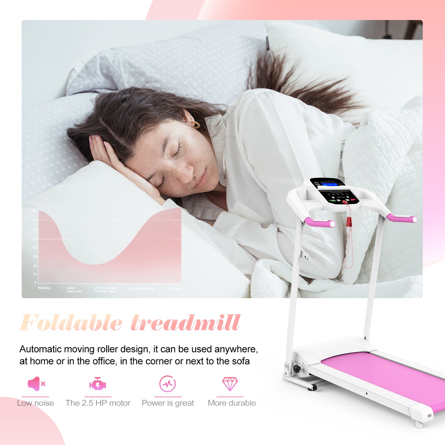 PowerFold Electric Treadmill: Your Space-Saving Workout Companion!