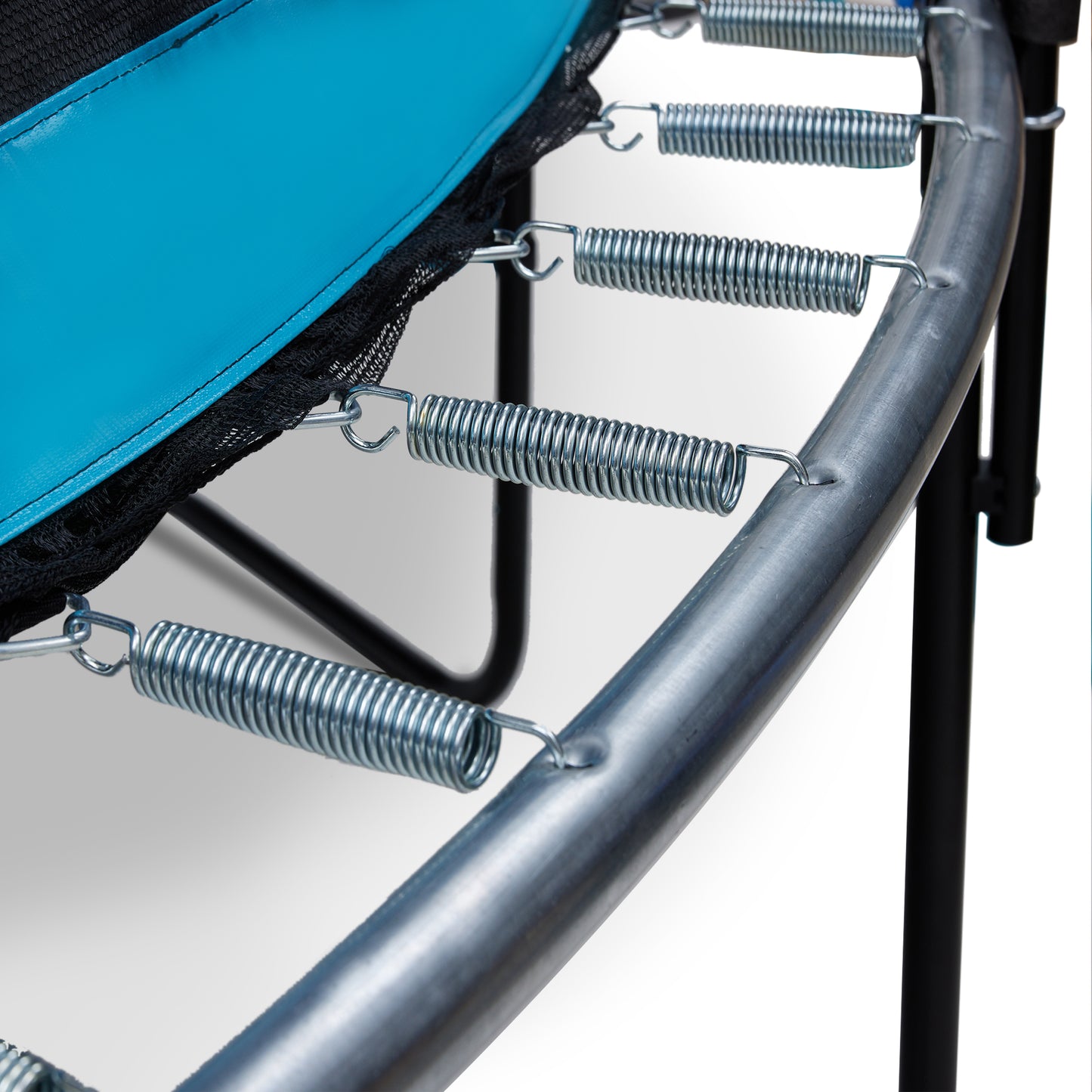 Pumpkin-Blue Fun Trampoline for All Ages!