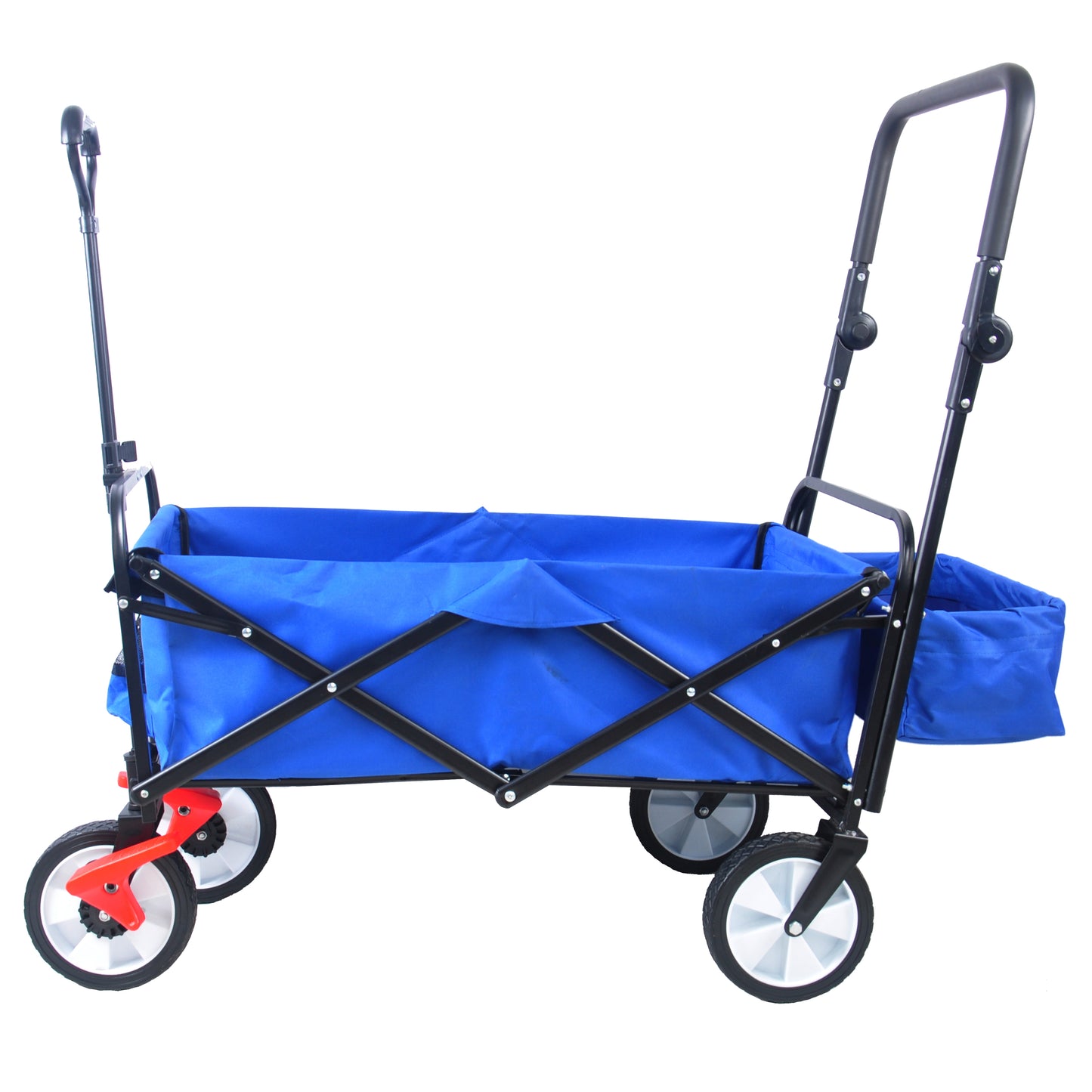 Versatile Outdoor Folding Wagon with Drink Holder
