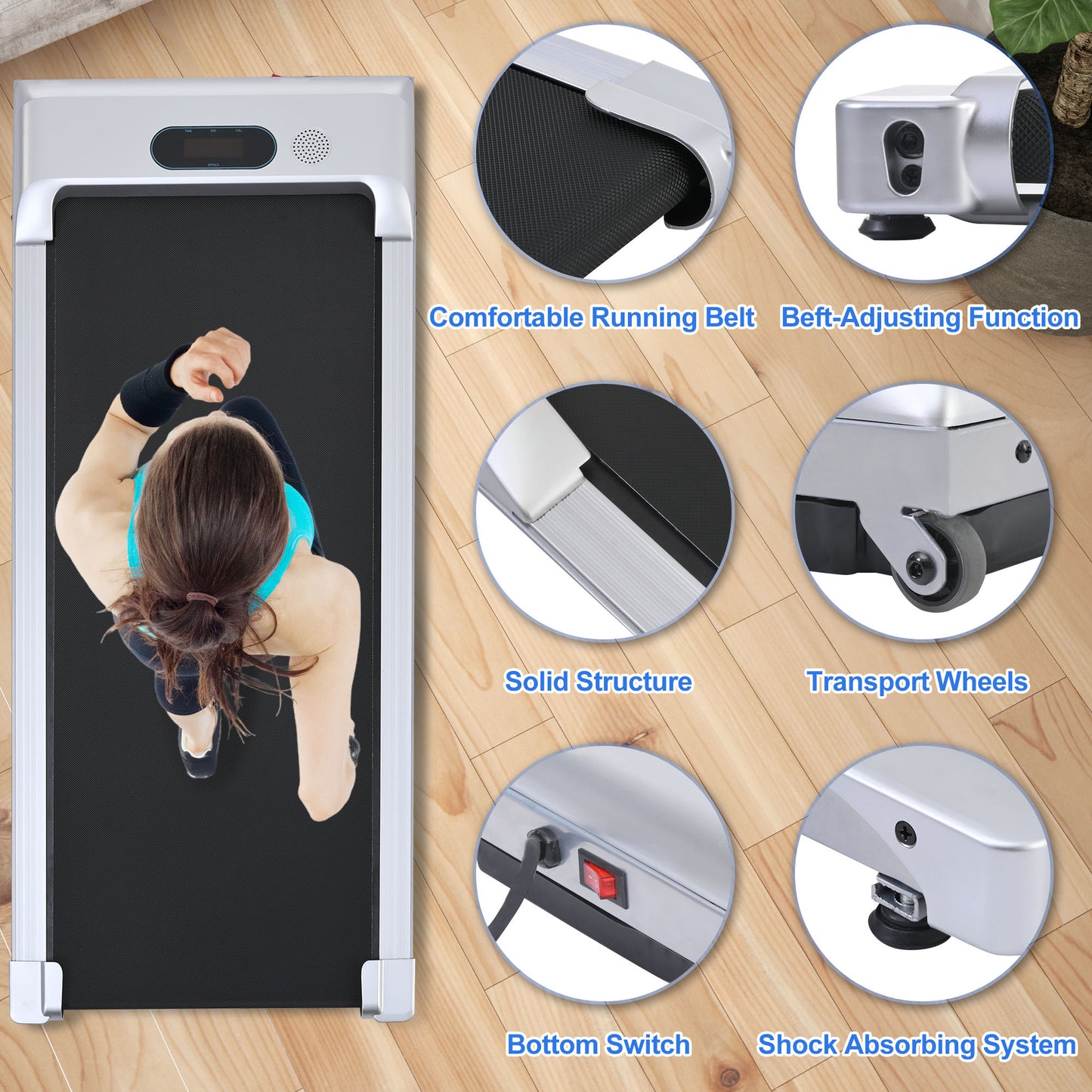 FitWalk Pro: The Ultimate Under Desk Treadmill for Home & Office