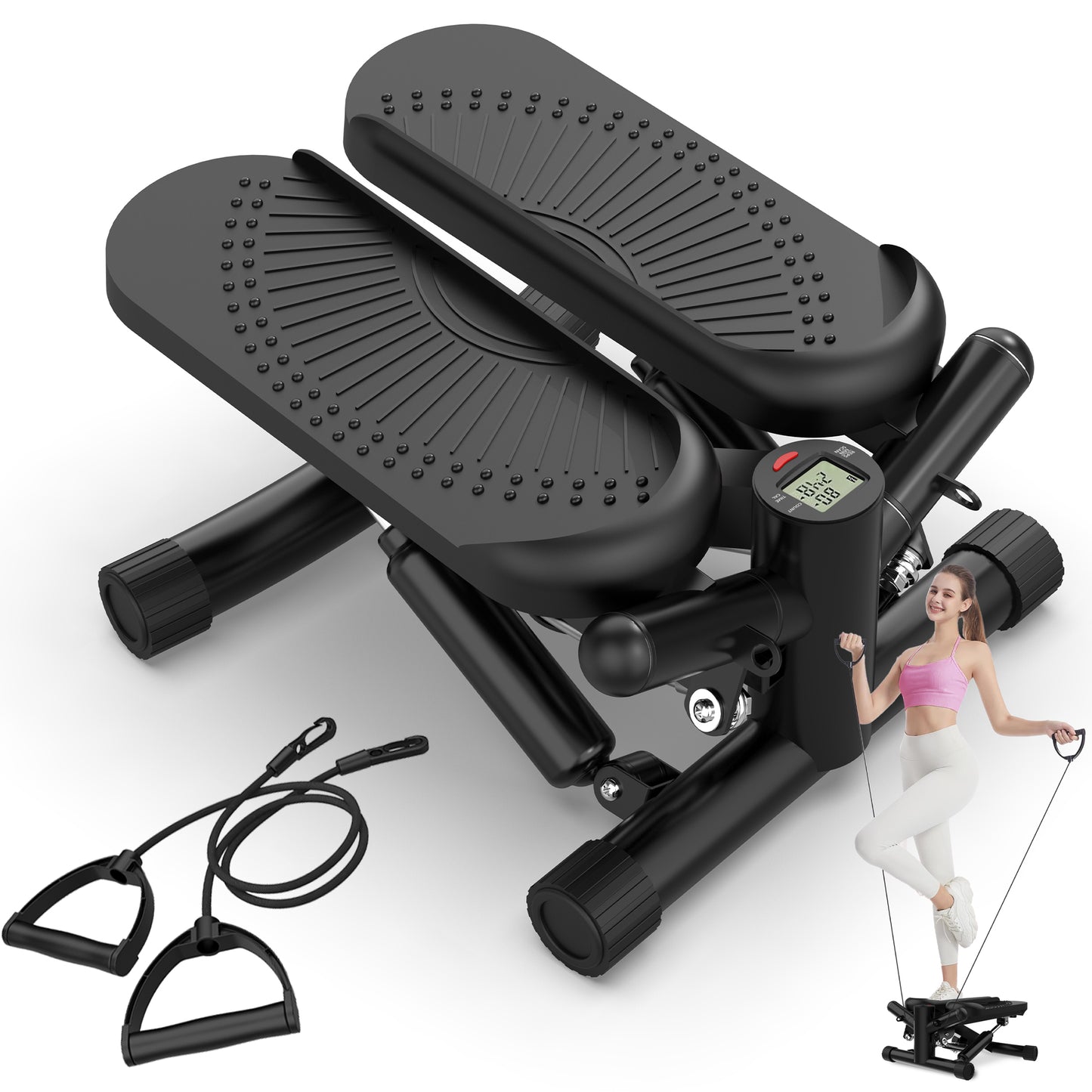 FlexStep Mini Stair Trainer with Resistance Bands
