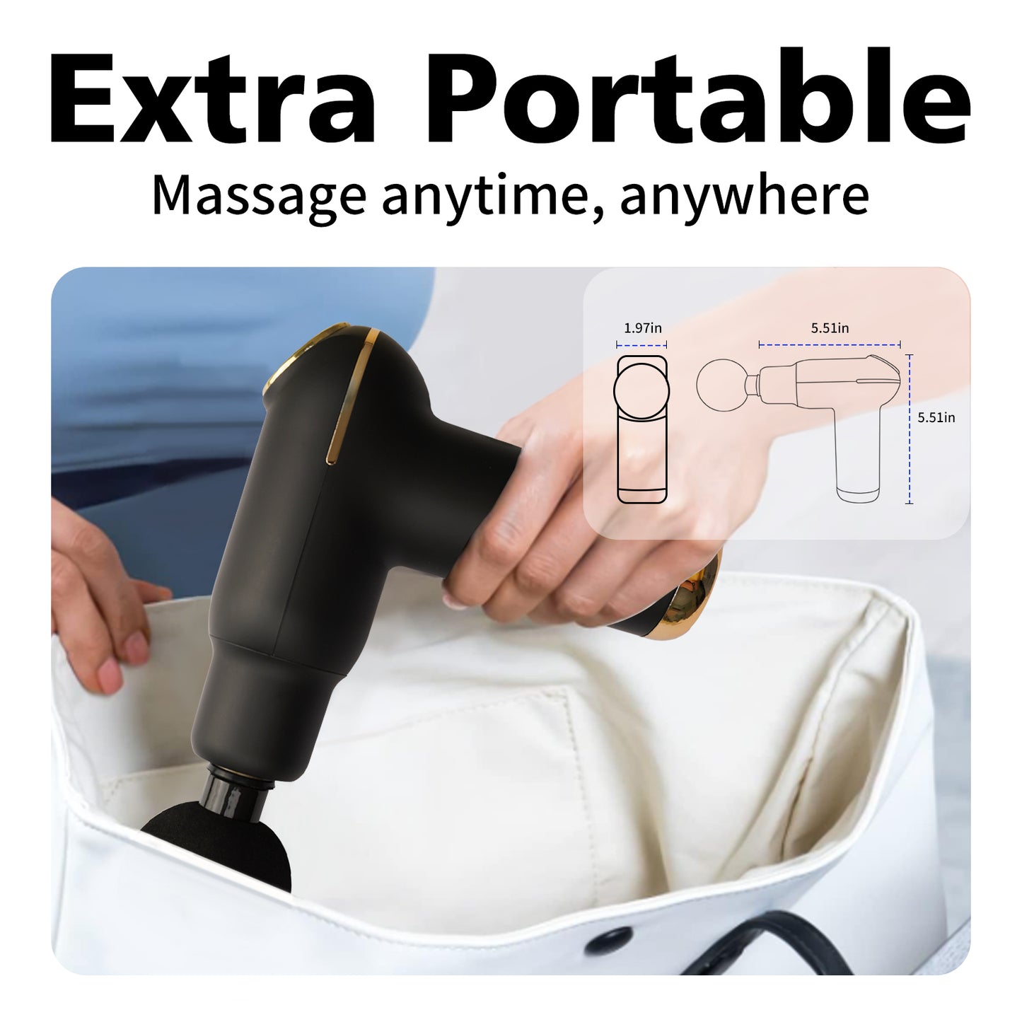 Muscle Bliss Massage Gun with Carry Bag