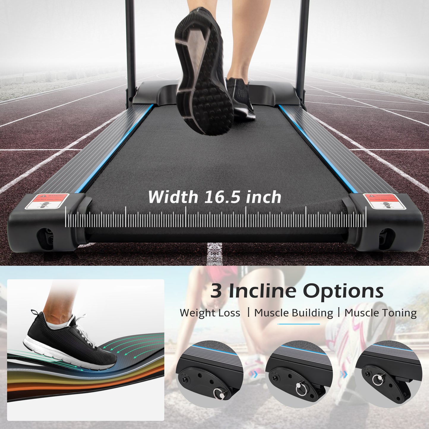 PowerFit Treadmill with Speakers