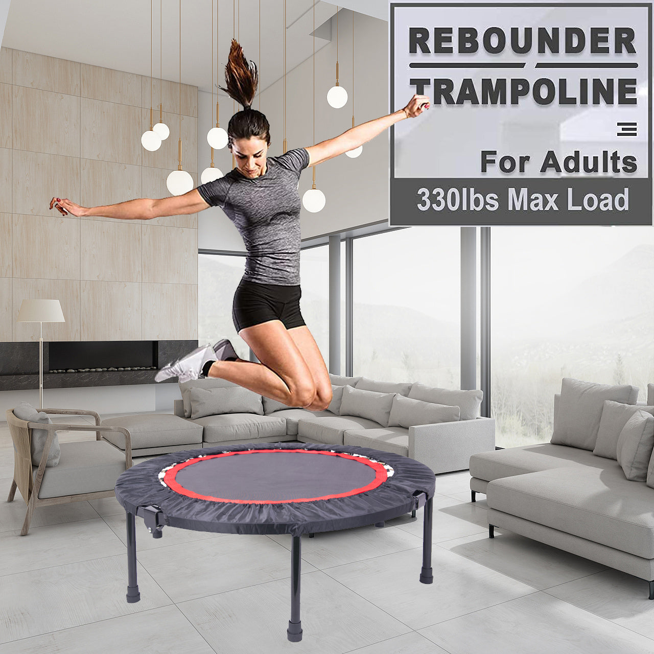 JumpFit Mini Trampoline: Fun Indoor Fitness for Everyone!