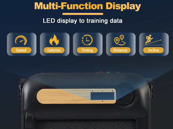Wood Grain Under Desk Walking Treadmill