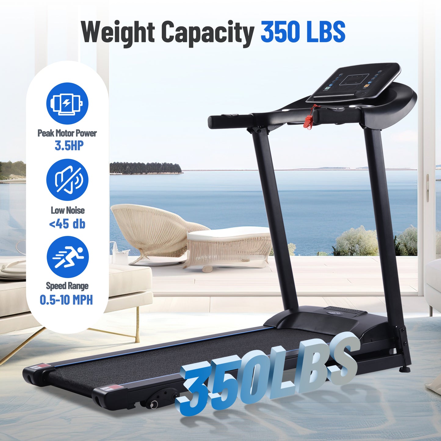 PowerFit Treadmill with Speakers