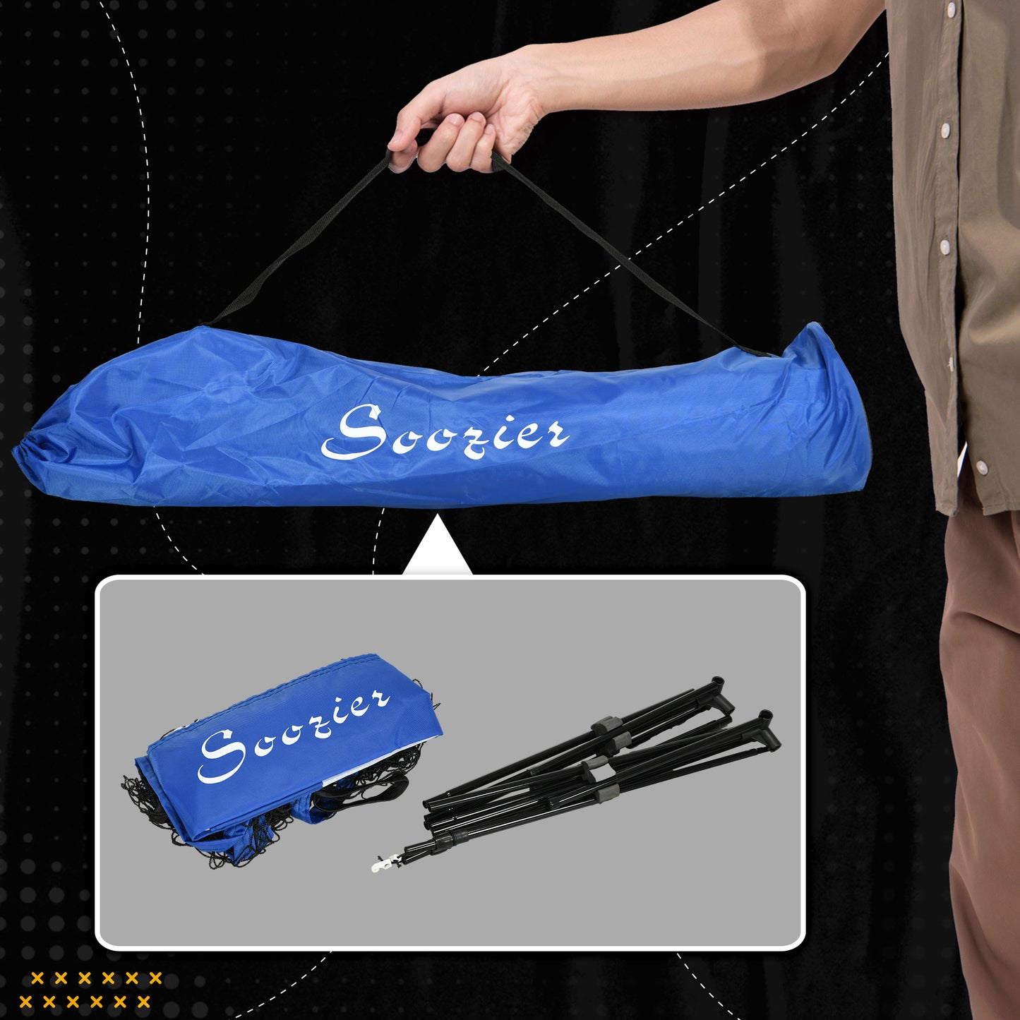 Ultimate Game Net: Portable & Adjustable for Fun Anytime!