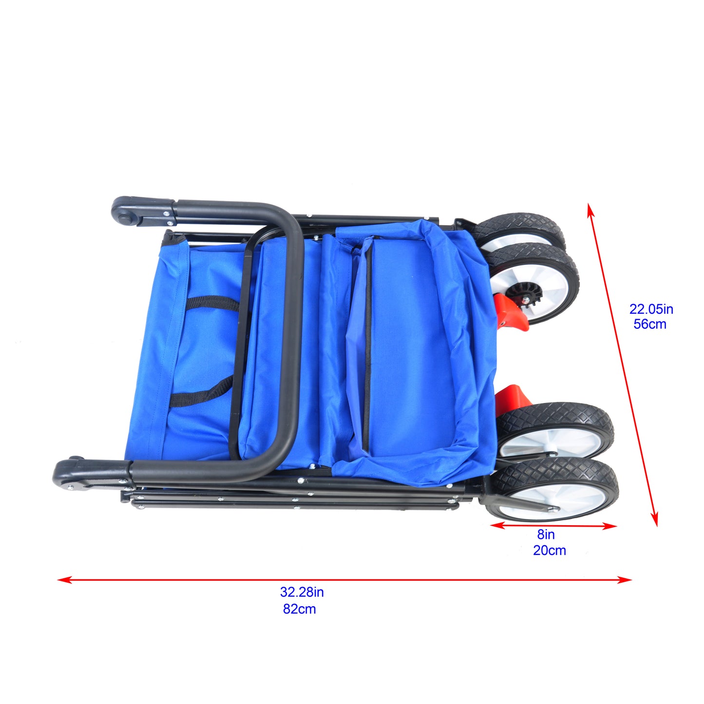 Versatile Outdoor Folding Wagon with Drink Holder