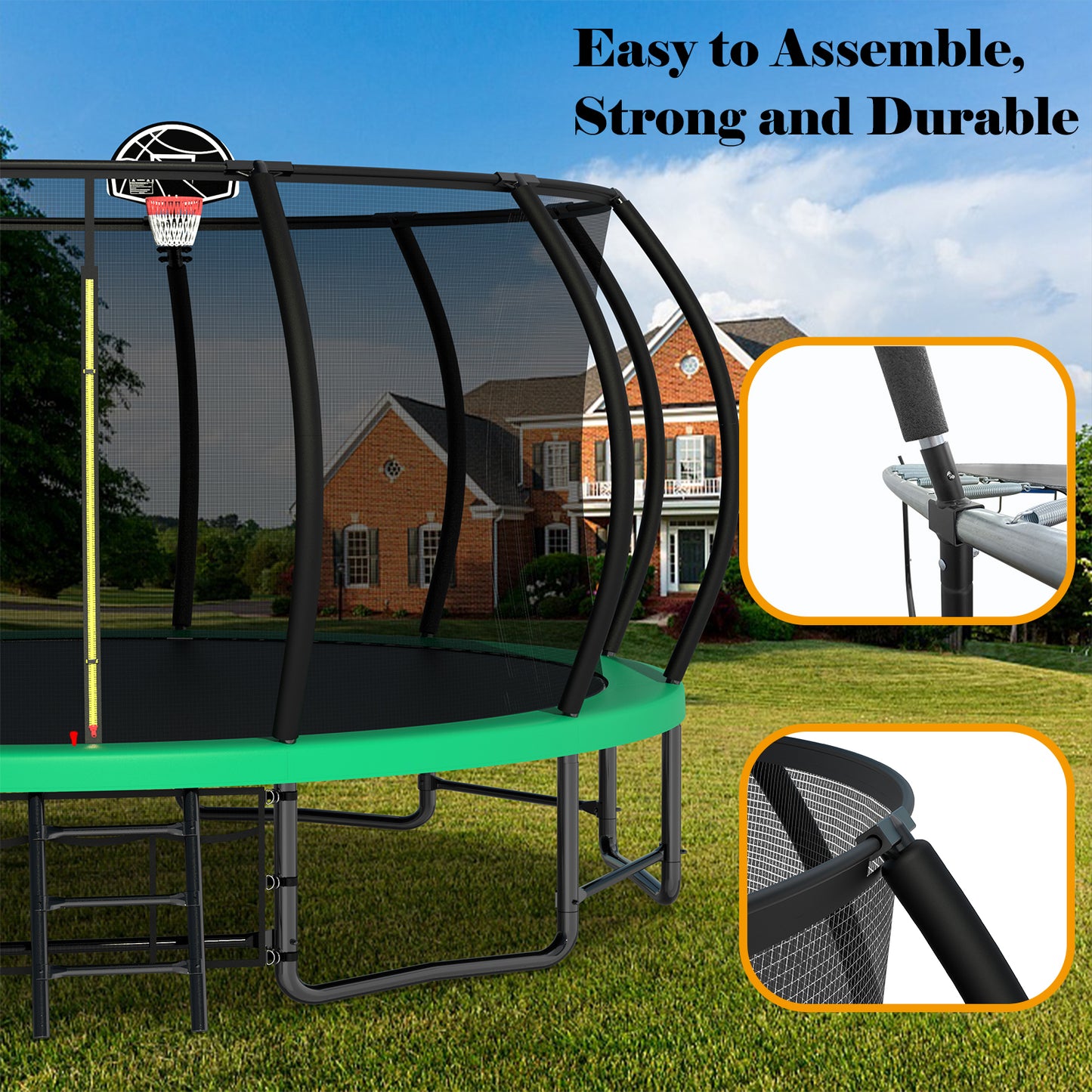 Bounce House Pumpkin Trampoline for Family Fun!