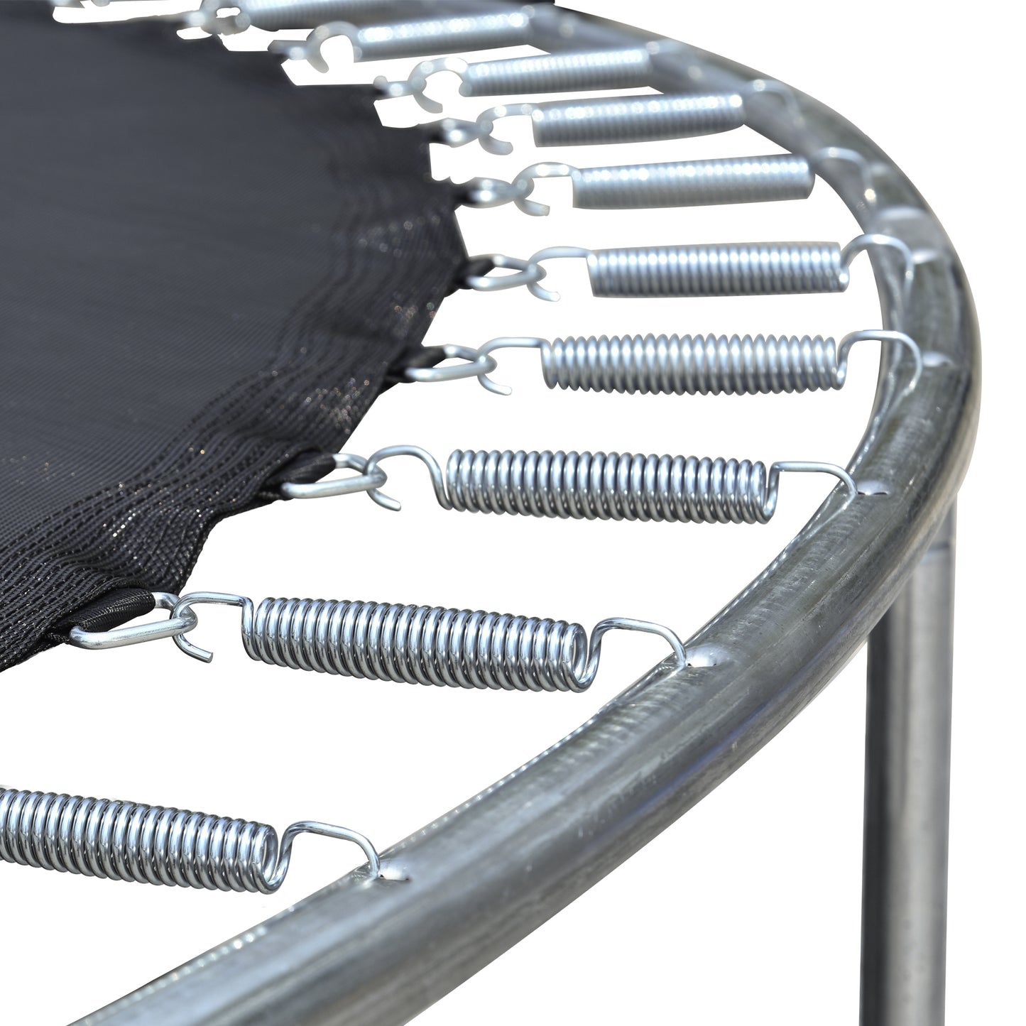 Bounce & Shoot Trampoline: Family Fun with Safety Net & Ladder