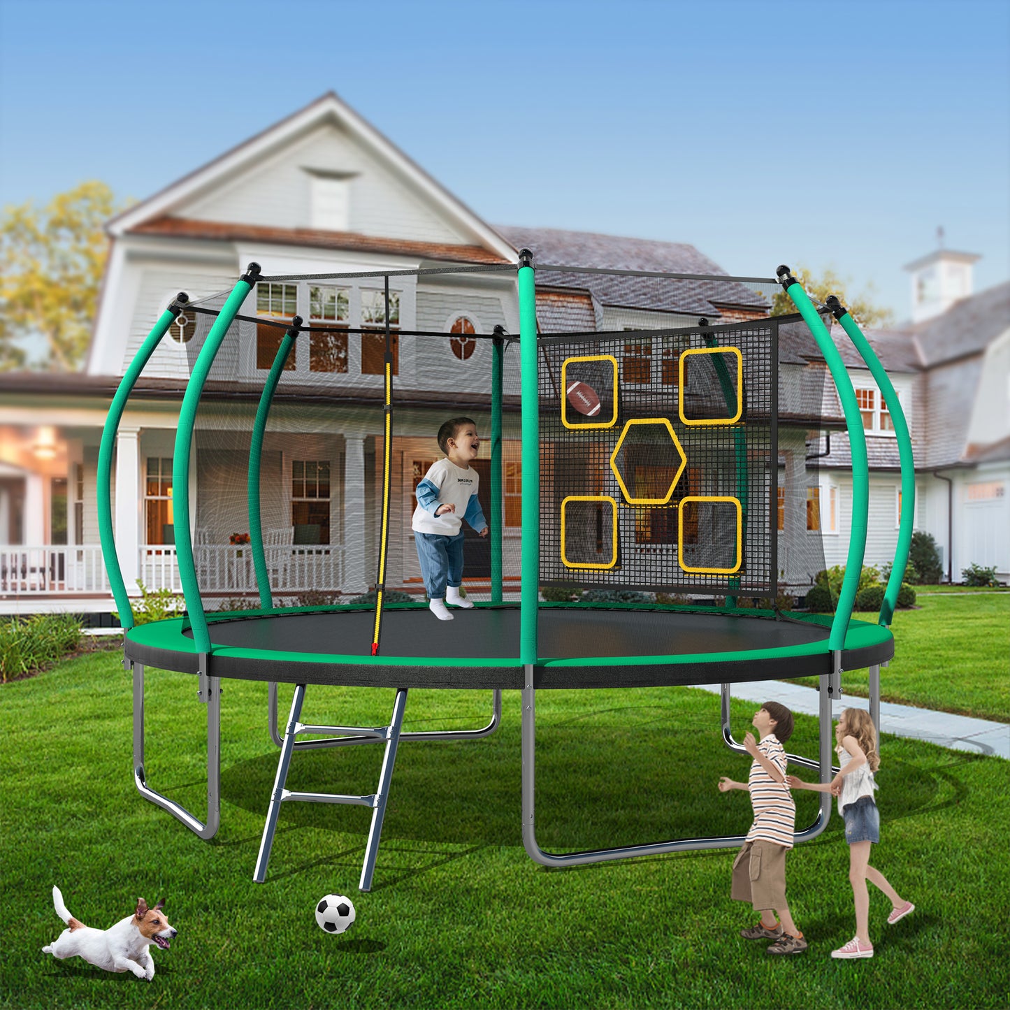 FunBound Trampoline Adventure - Safe Outdoor Bouncing for Kids!
