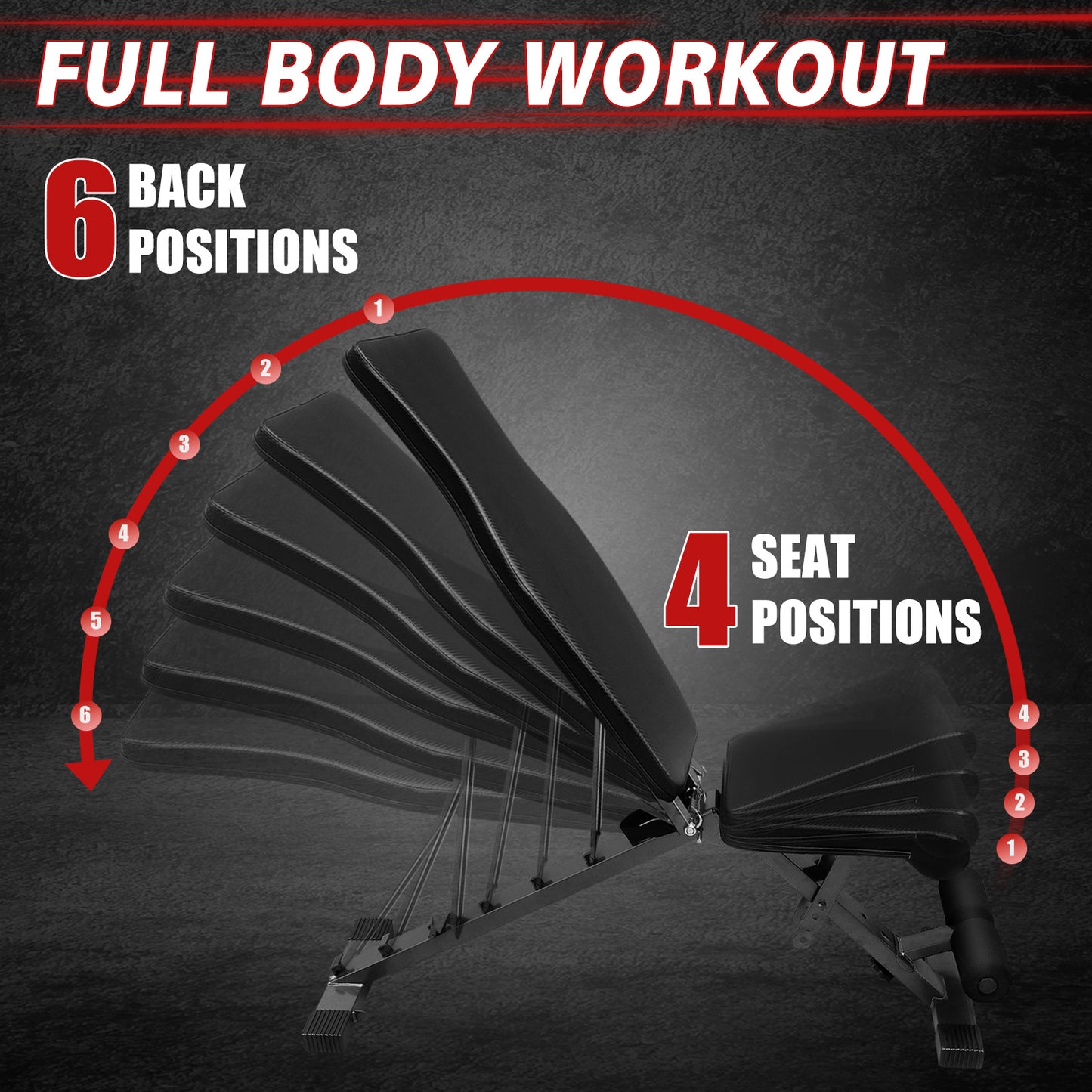 Versatile Foldable Weight Bench for Total Body Fitness