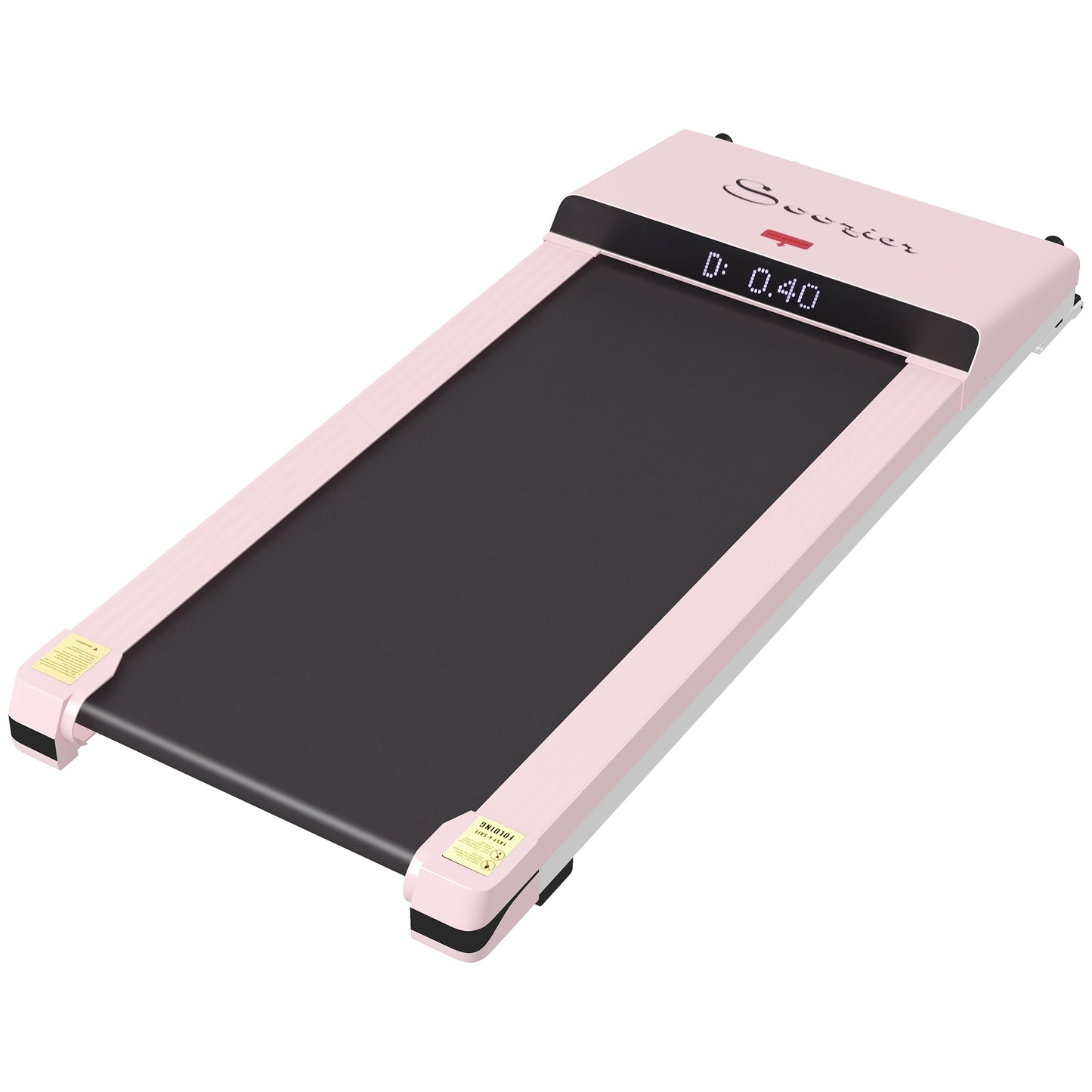 Pink Portable Desk Treadmill with Remote and LED Display