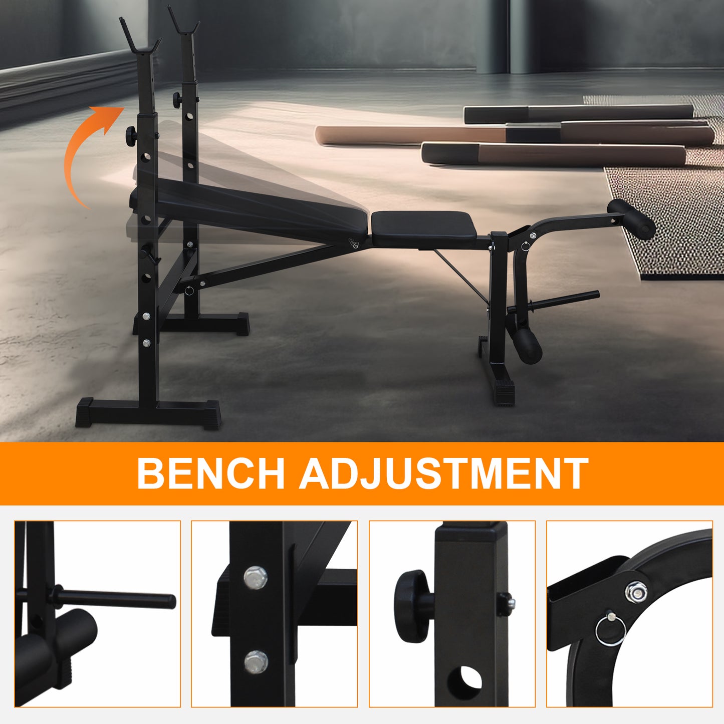 Ultimate Home Gym Weight Bench & Squat Rack Combo