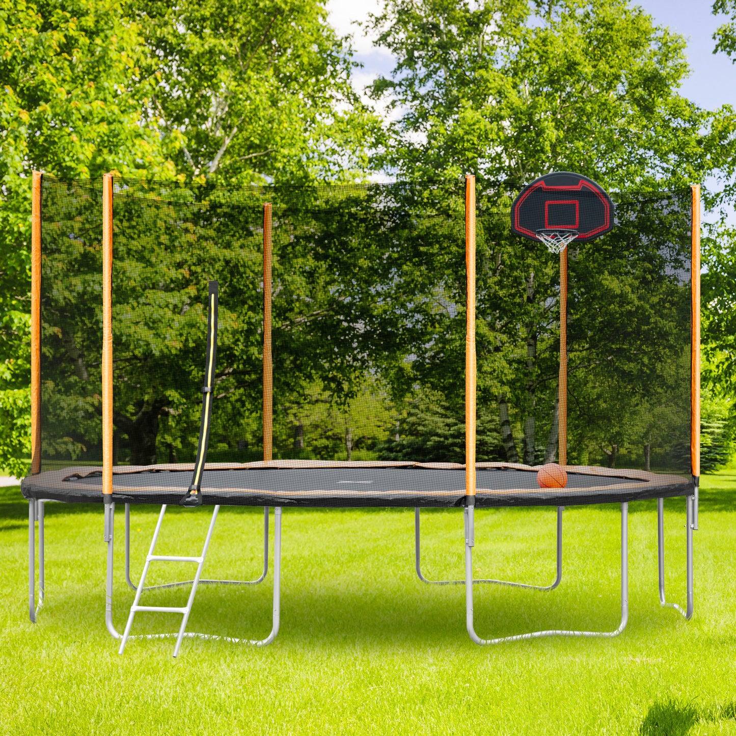 Jump 'n' Shoot Trampoline Adventure with Inflator and Ladder