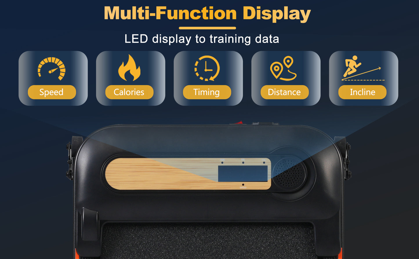 Wood Grain Under Desk Walking Treadmill