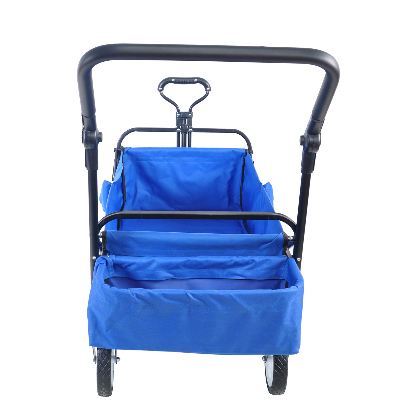Versatile Outdoor Folding Wagon with Drink Holder