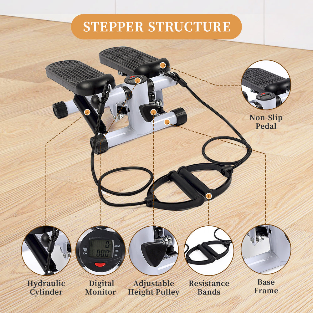 FitStep Mini Stepper with Resistance Bands