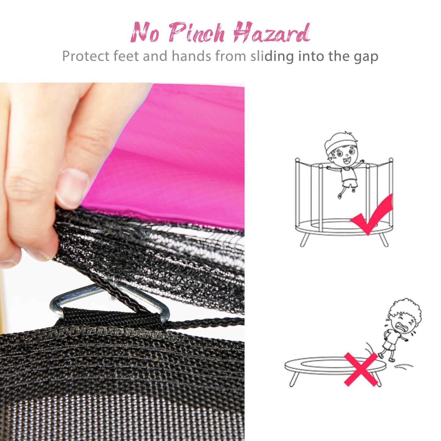 Jump n' Play Mini Trampoline with Hoop