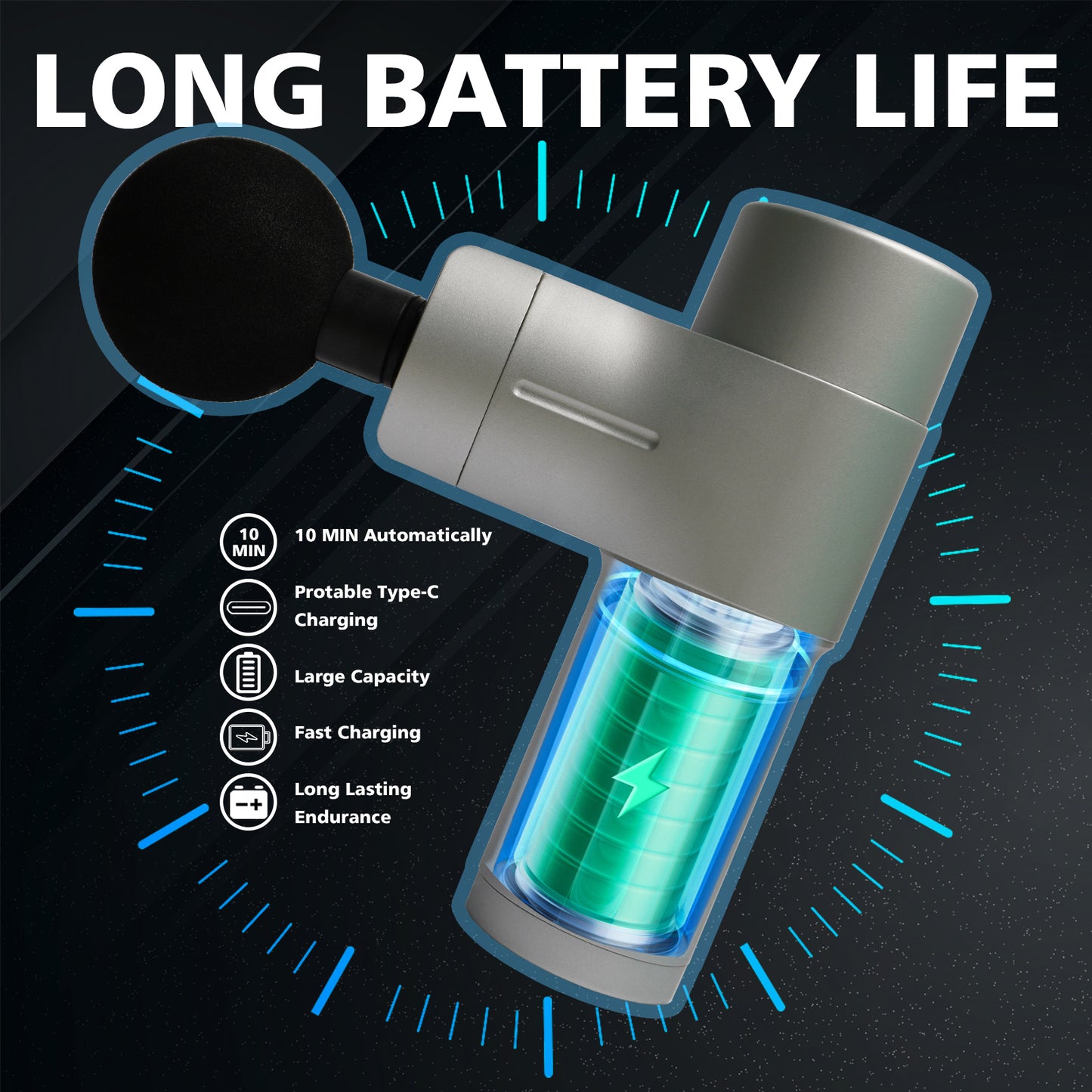 RelaxPro Massage Gun β Your Ultimate Home Gym Buddy!