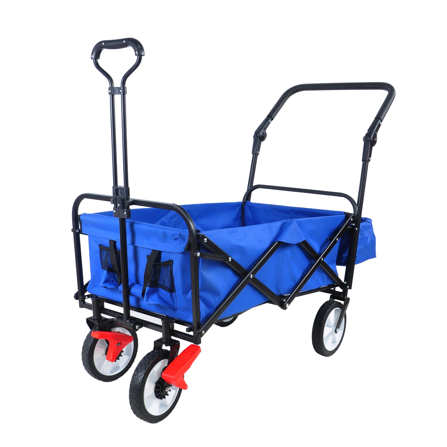 Versatile Outdoor Folding Wagon with Drink Holder