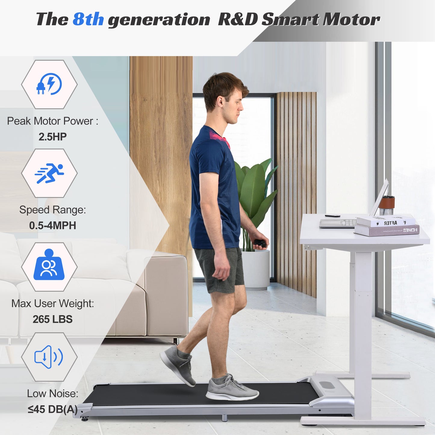 FitWalk Pro: The Ultimate Under Desk Treadmill for Home & Office