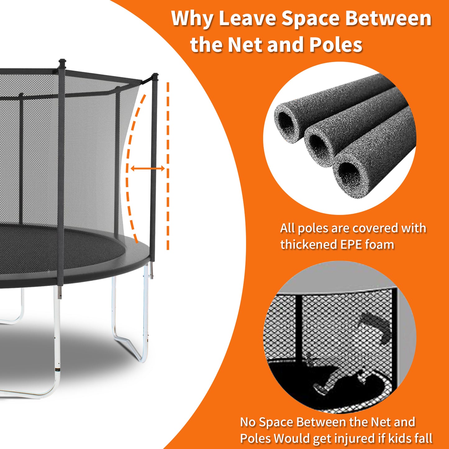 Jump and Play Trampoline with Safety Net - Fun for All Ages!