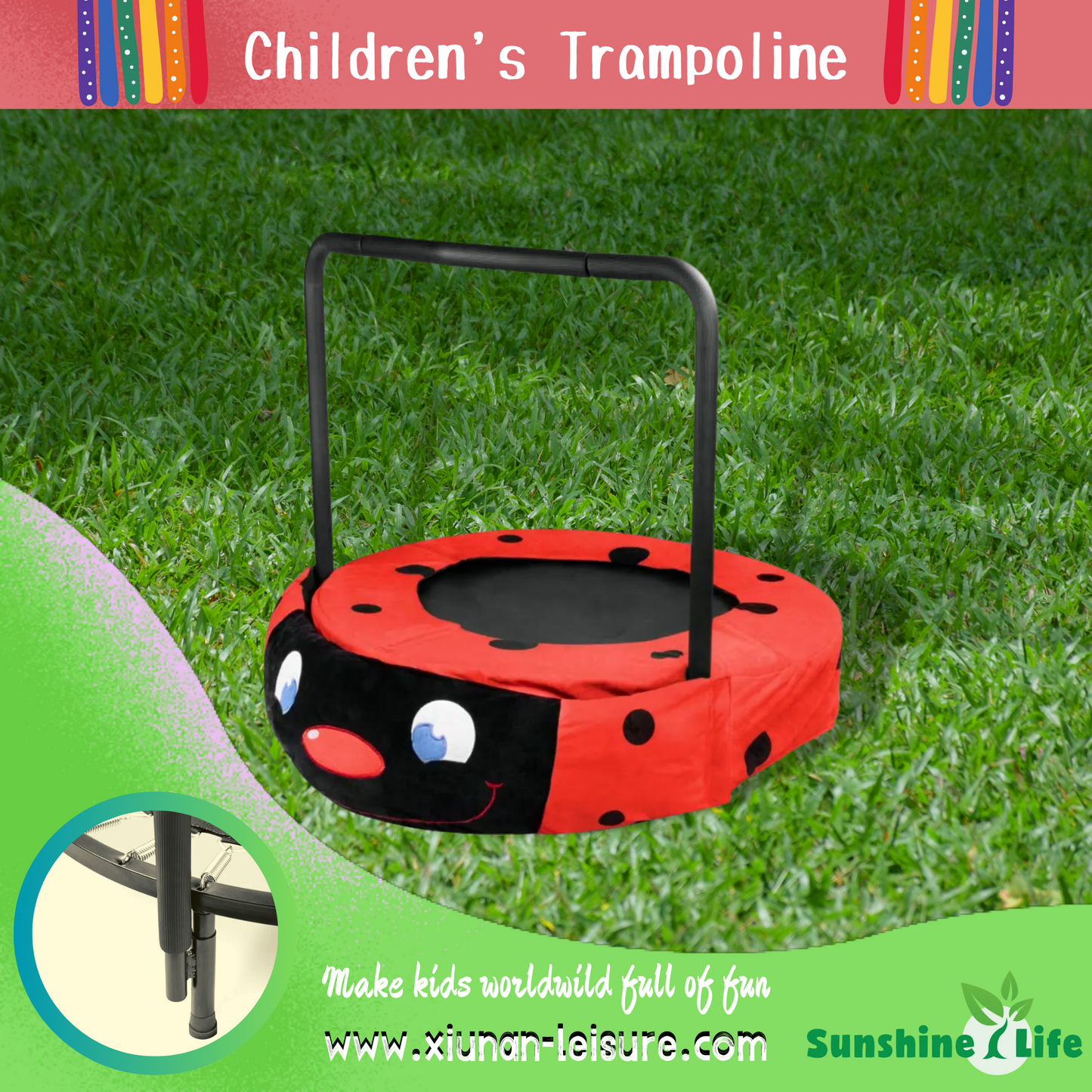 Ladybug Bounce House: Fun Jumping for Kids!
