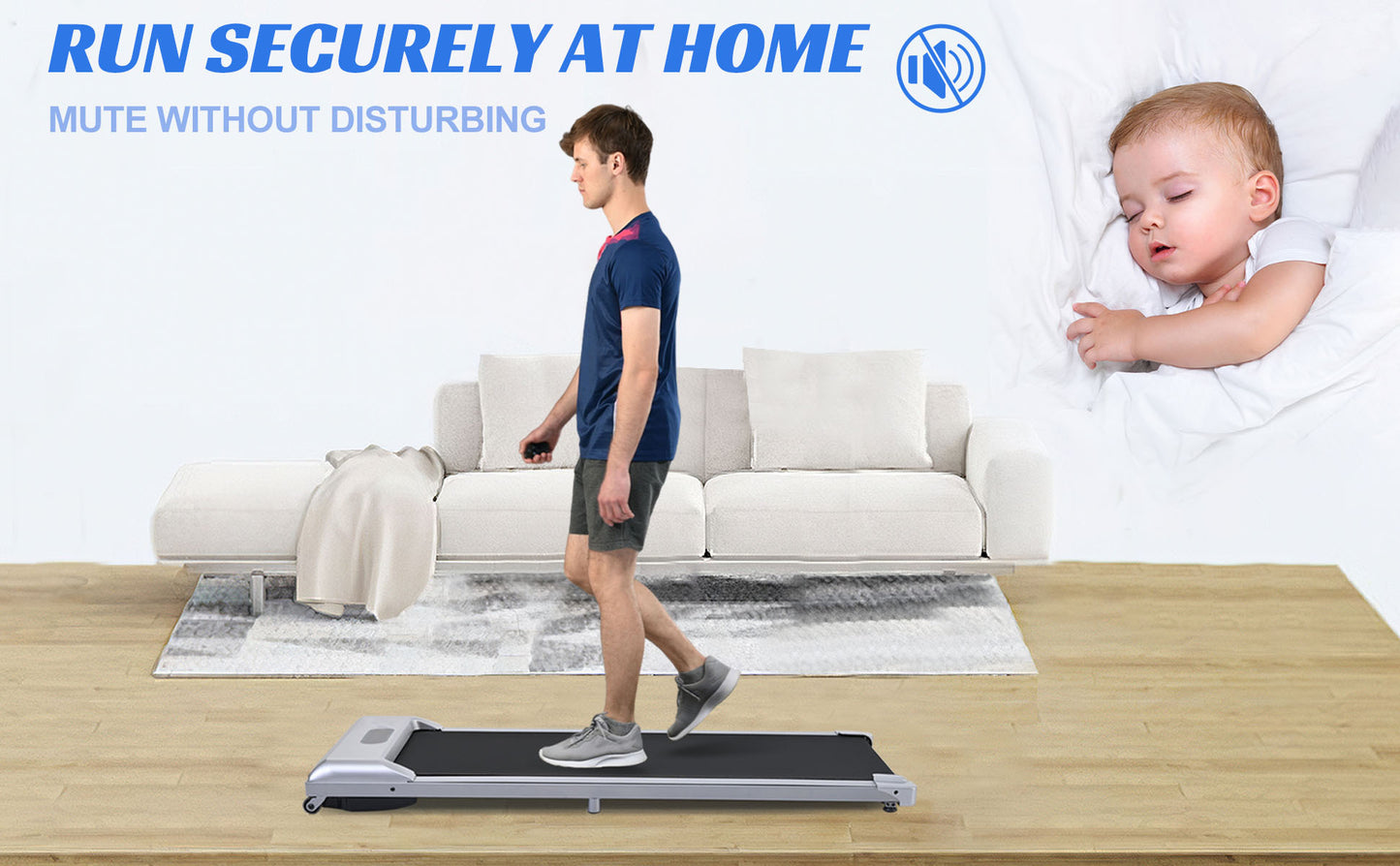 FitWalk Pro: The Ultimate Under Desk Treadmill for Home & Office
