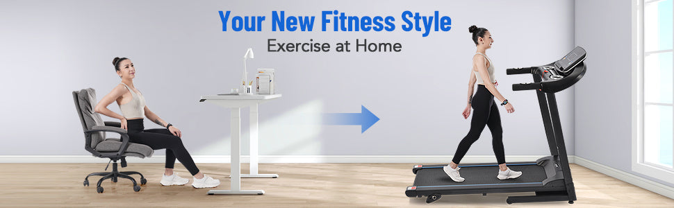 PowerFit Treadmill with Speakers