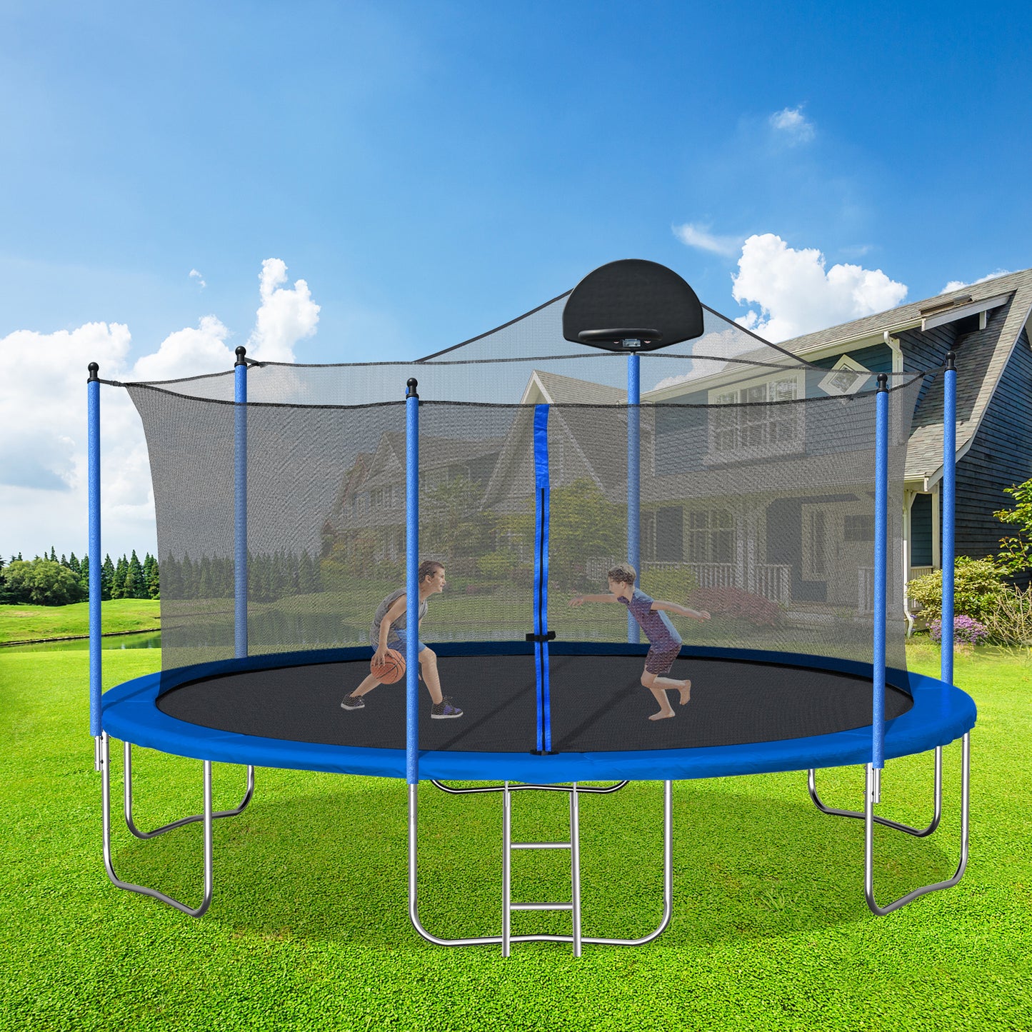 Jump & Shoot Trampoline Fun for Everyone!