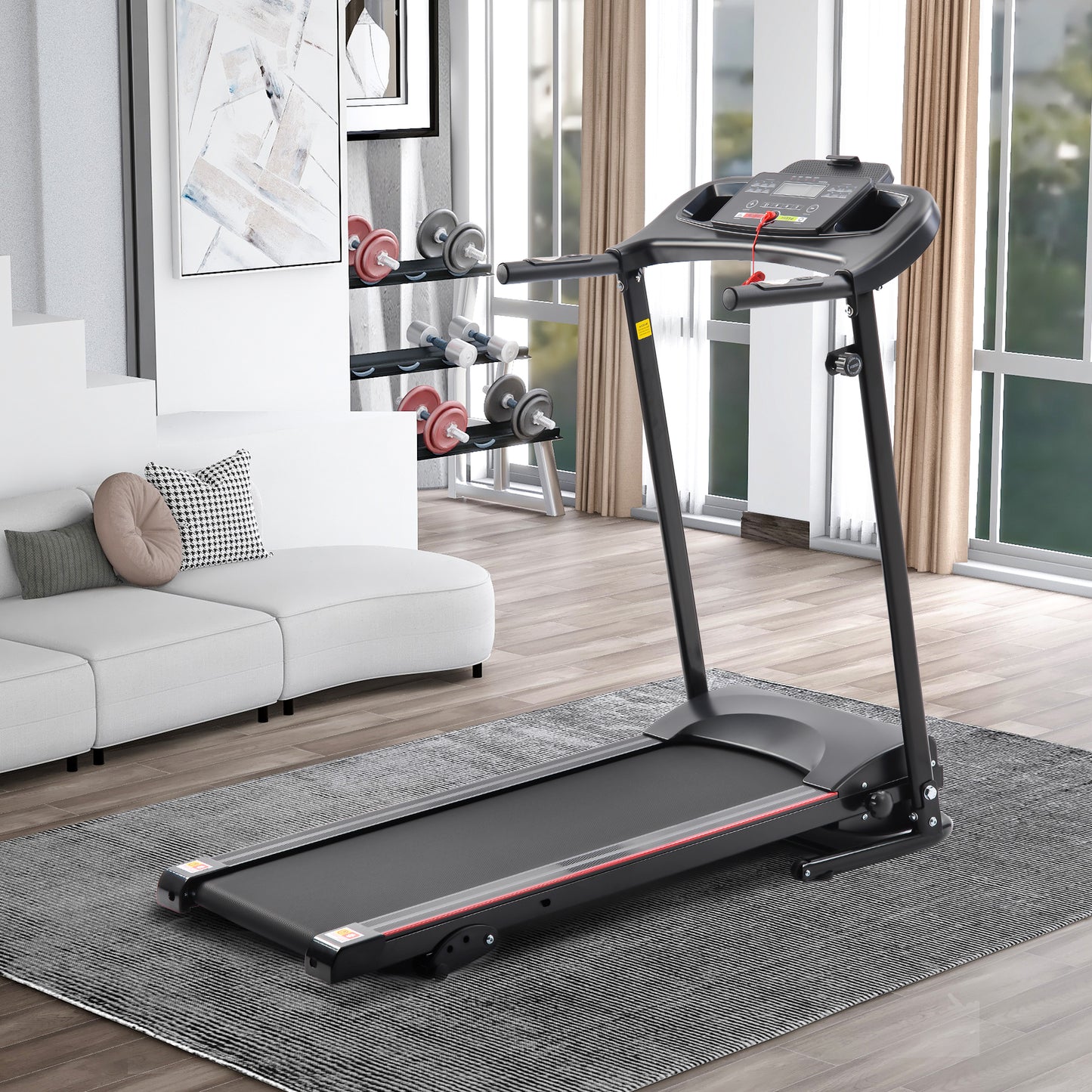 Foldable Bluetooth Treadmill for Home Fitness
