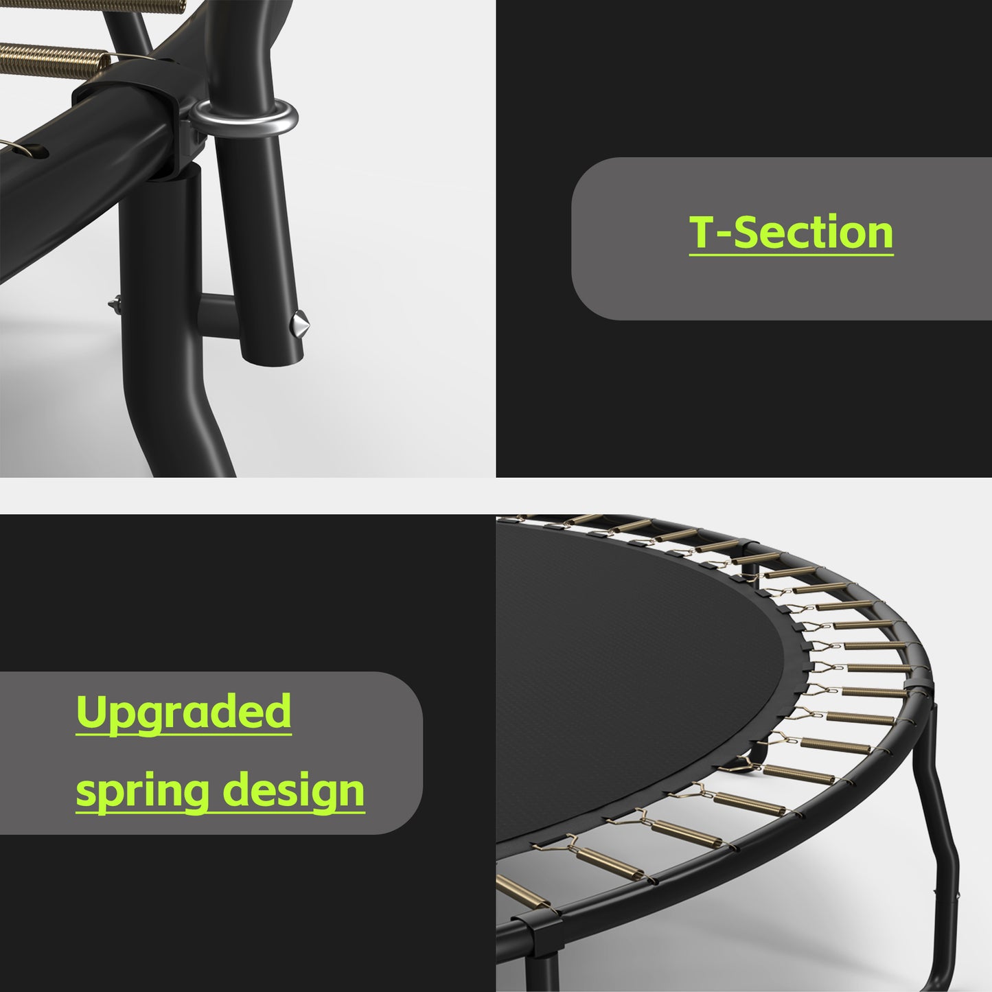 SafeBounce Trampoline for Kids with Ladder and Enclosure