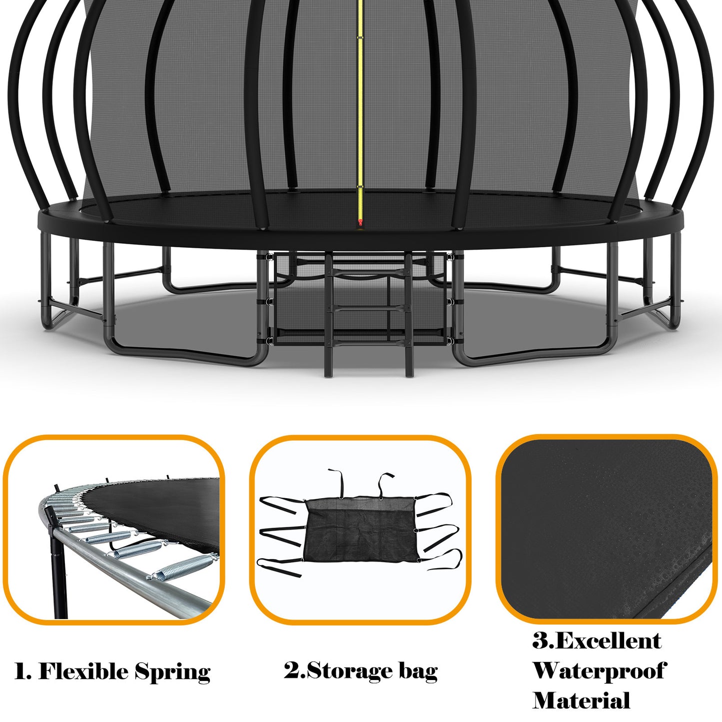 Pumpkin Bounce Trampoline – Fun for All Ages!