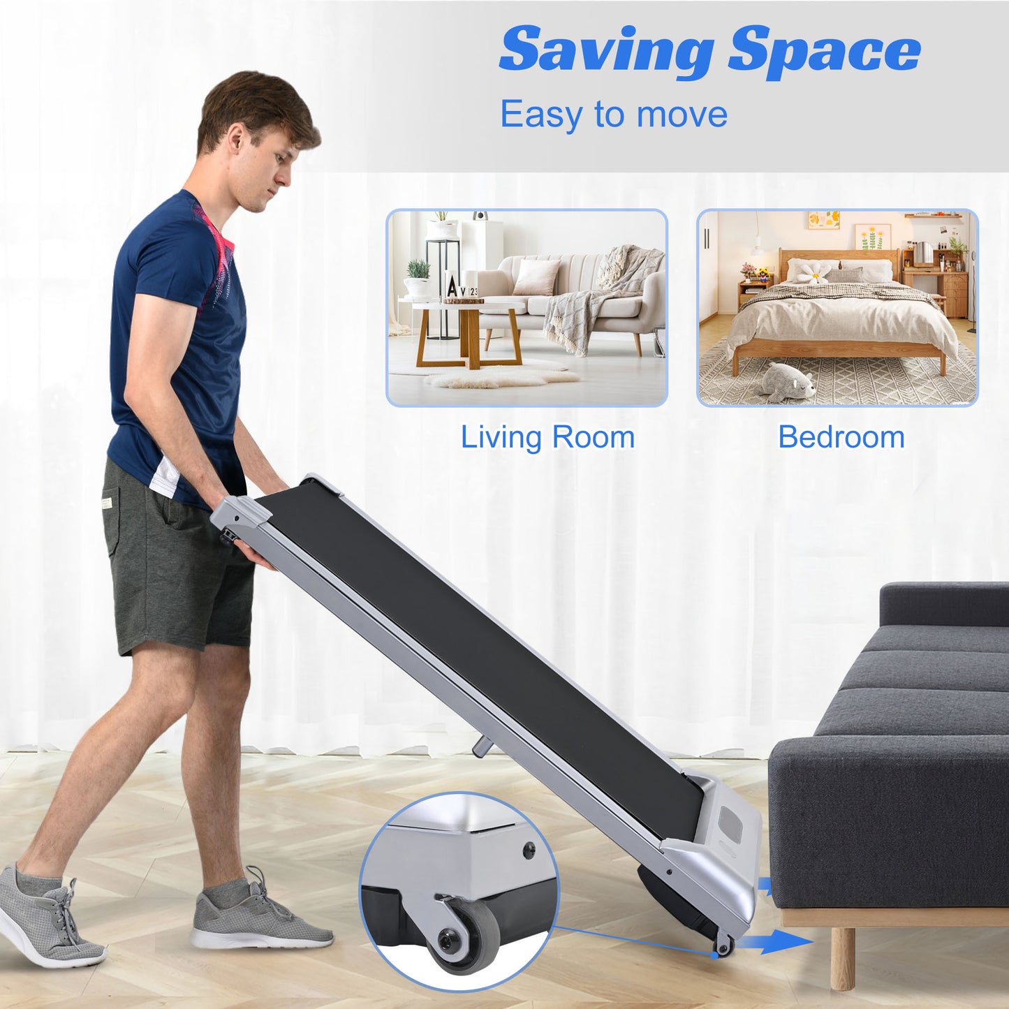 FitWalk Pro: The Ultimate Under Desk Treadmill for Home & Office