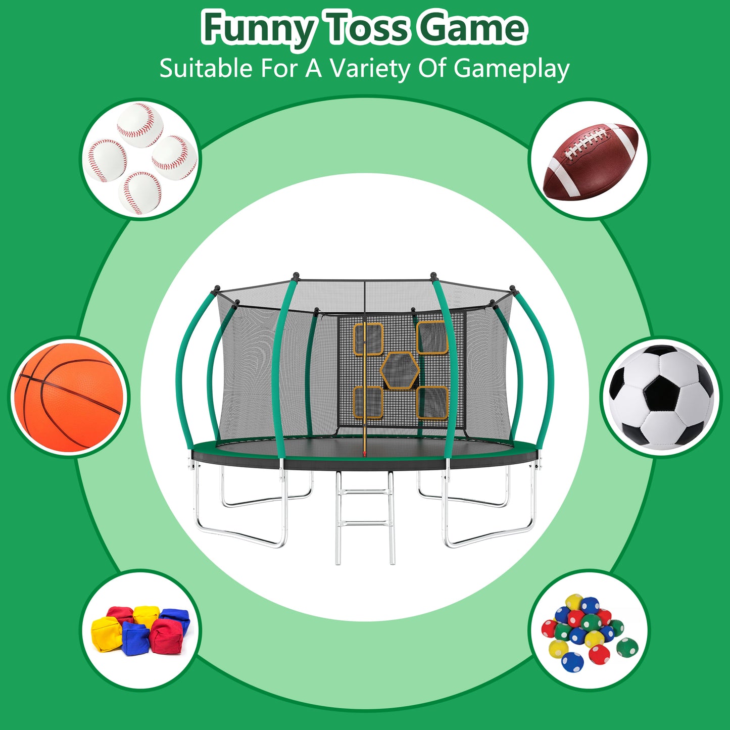 FunBound Trampoline Adventure - Safe Outdoor Bouncing for Kids!
