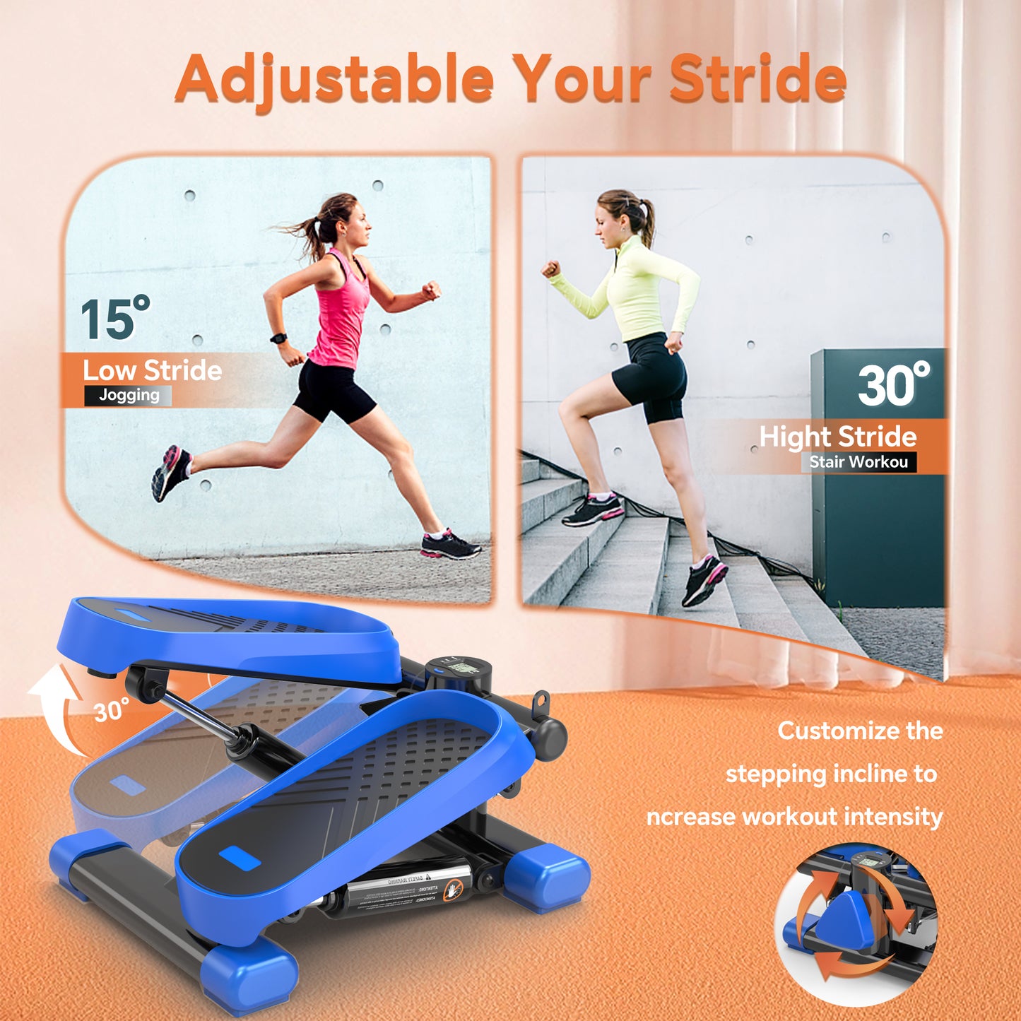 Fit at Home Mini Stepper with Resistance Bands
