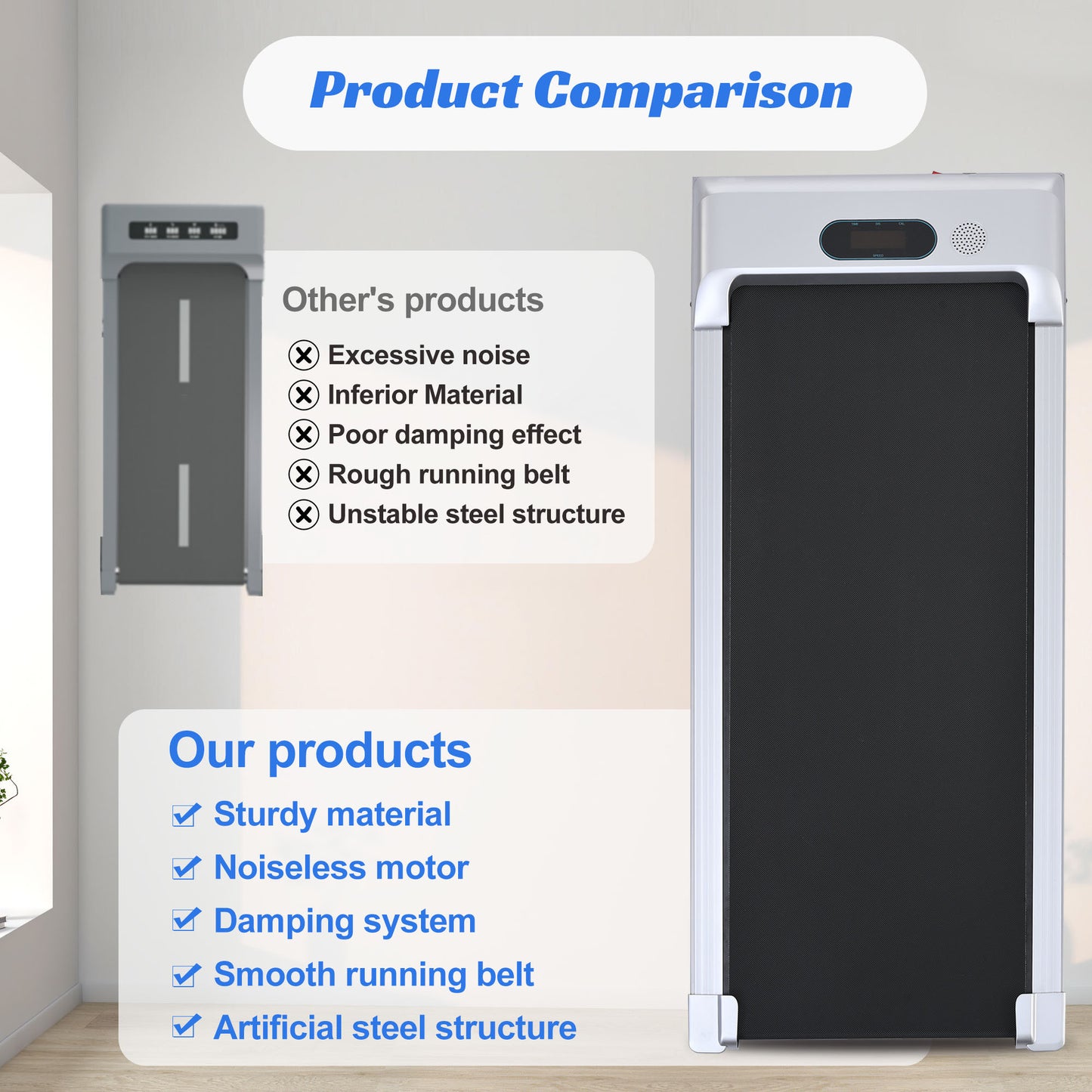 FitWalk Pro: The Ultimate Under Desk Treadmill for Home & Office