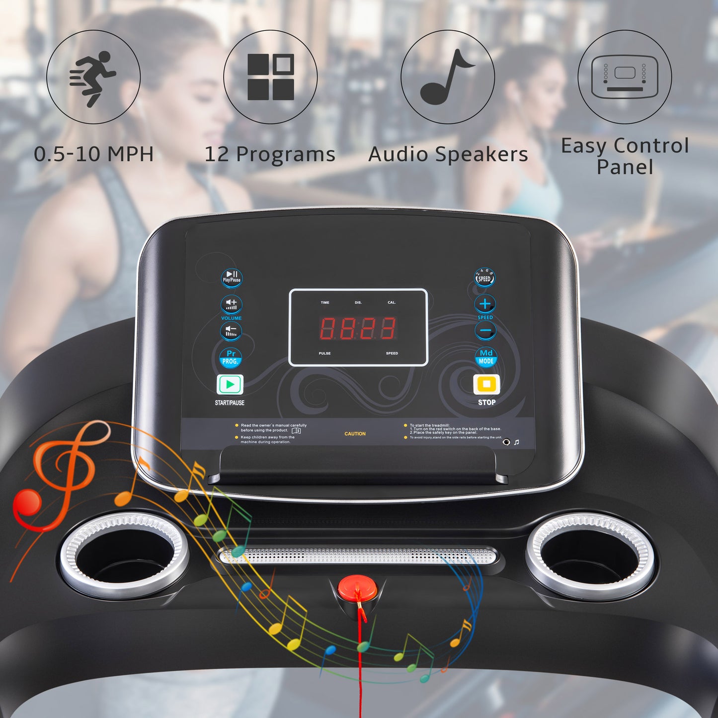 PowerFit Treadmill with Speakers