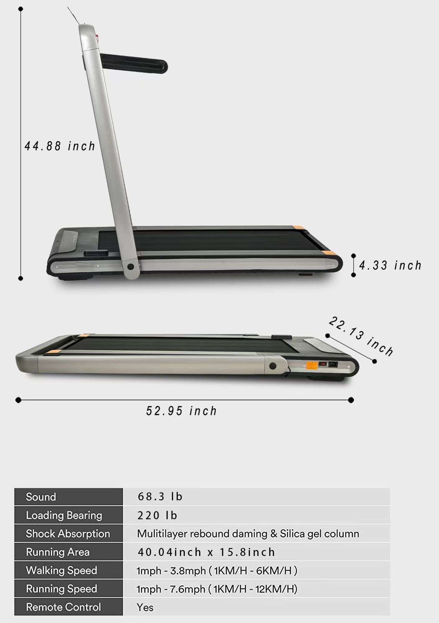 Walk & Roll Under Desk Treadmill