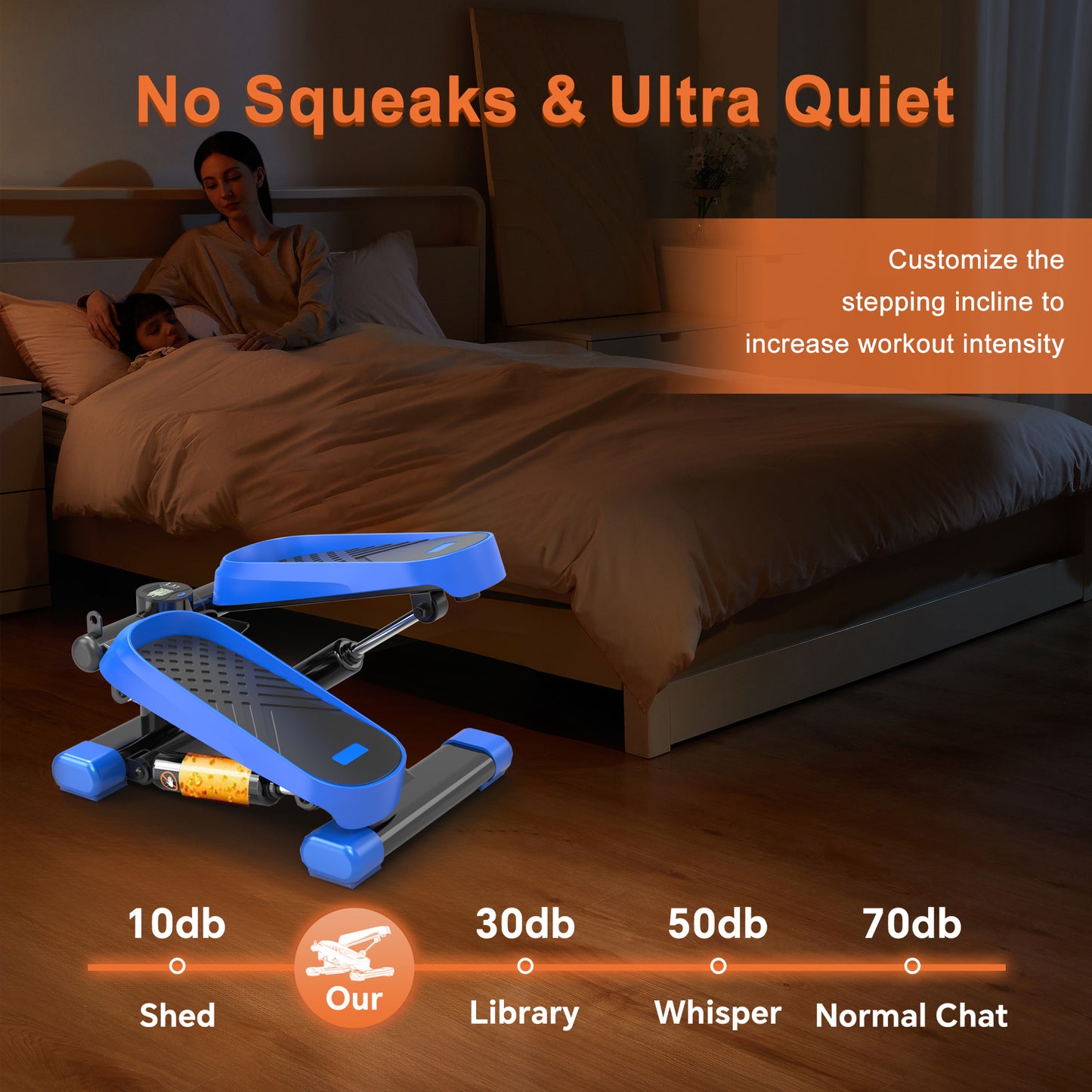 Fit at Home Mini Stepper with Resistance Bands