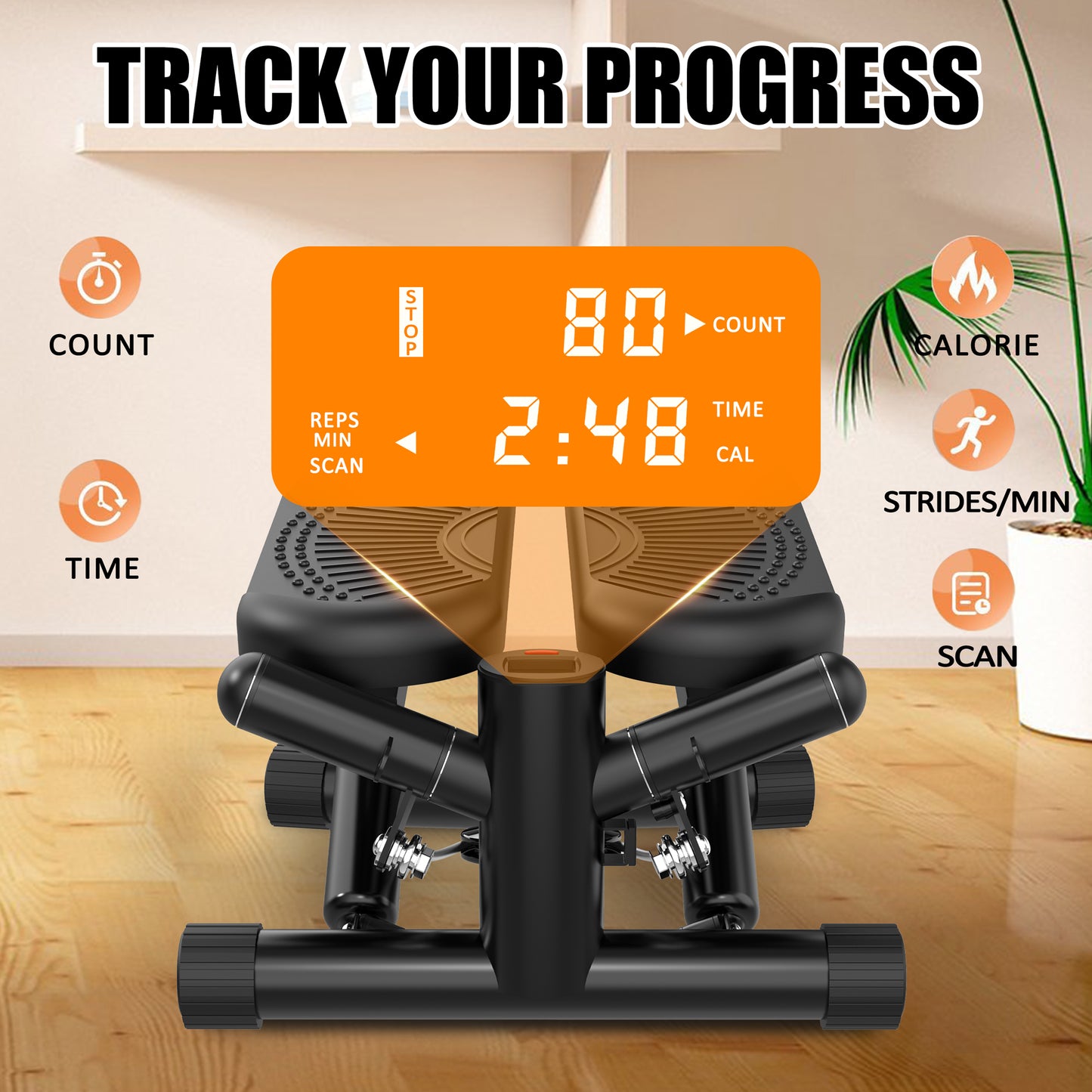 FlexStep Mini Stair Trainer with Resistance Bands