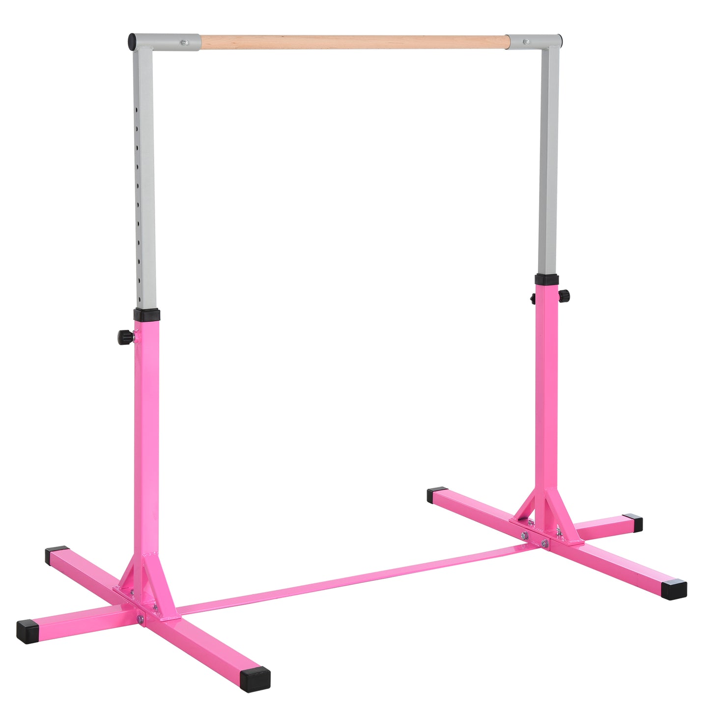 Pink Kids' Adjustable Gymnastics Bar