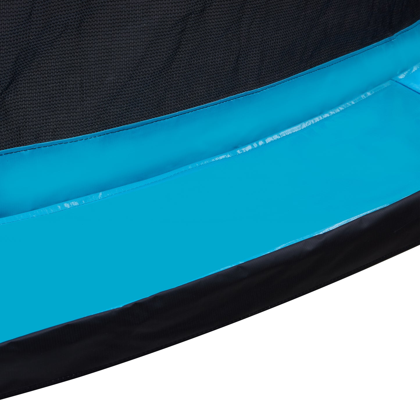 Pumpkin-Blue Fun Trampoline for All Ages!