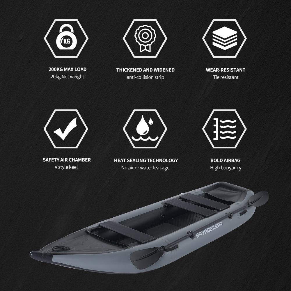 Adventure Duo Inflatable Kayak: Fish & Explore Together!
