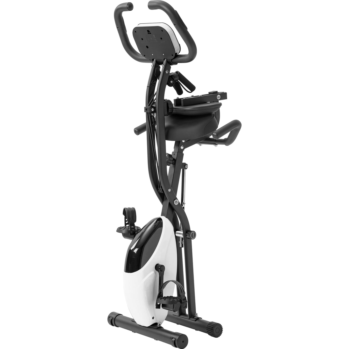 Versatile Folding Fitness Bike with Arm Bands and Backrest