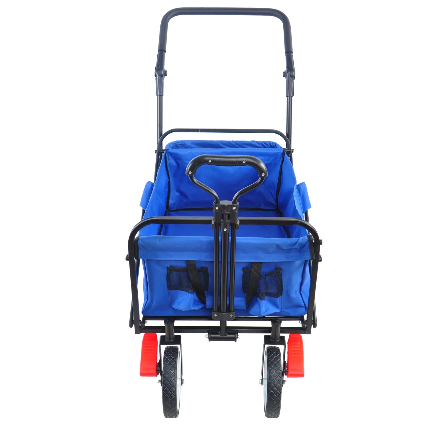 Versatile Outdoor Folding Wagon with Drink Holder